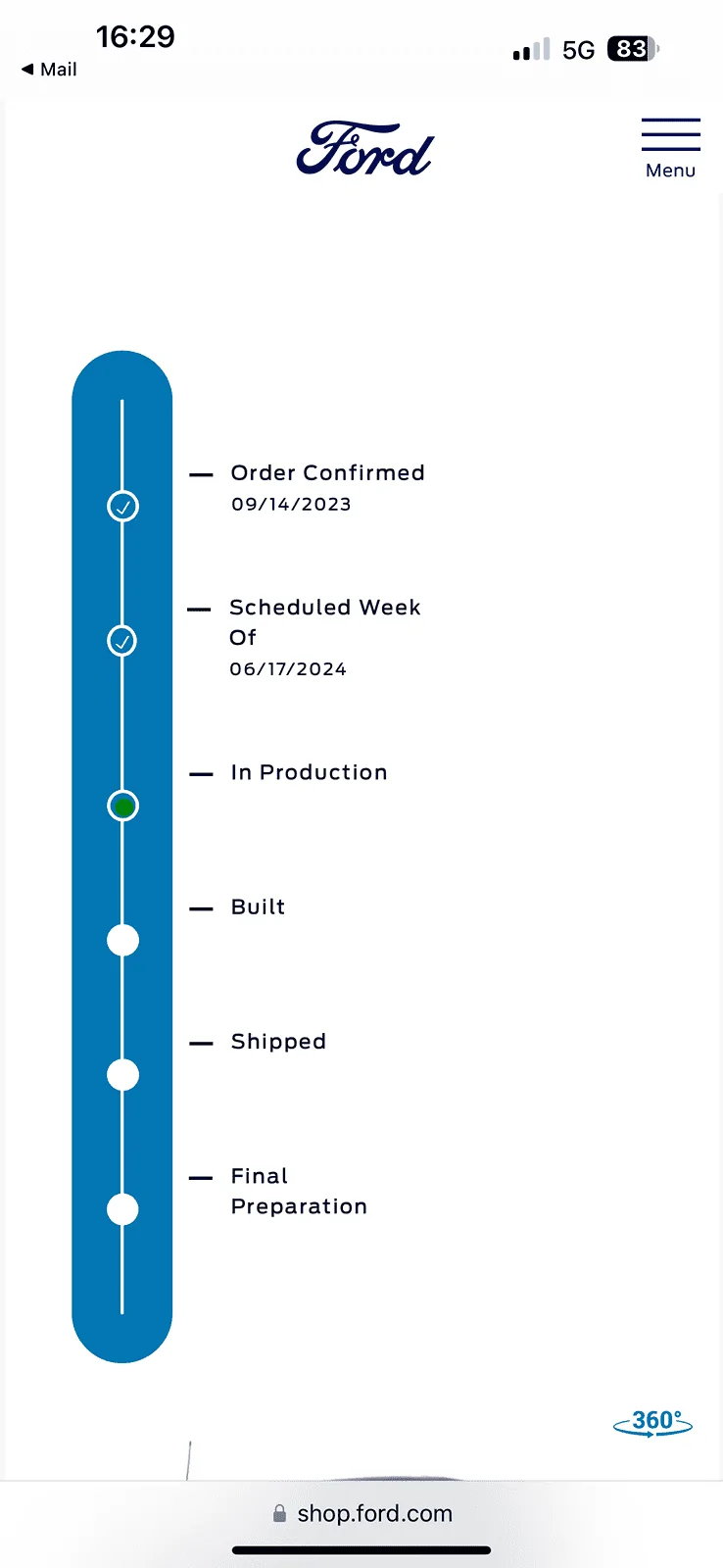 Ford F-150 2024 F-150 Scheduling This Week (5/2/24) for Production Week 6/17 IMG_1502