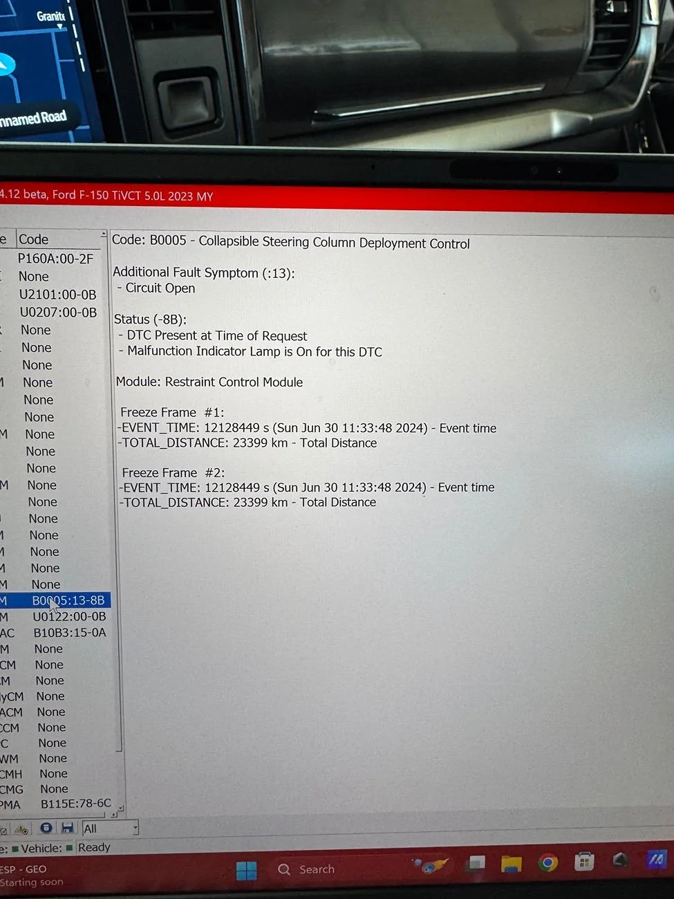 Ford F-150 Power steering column not moving IMG_1539