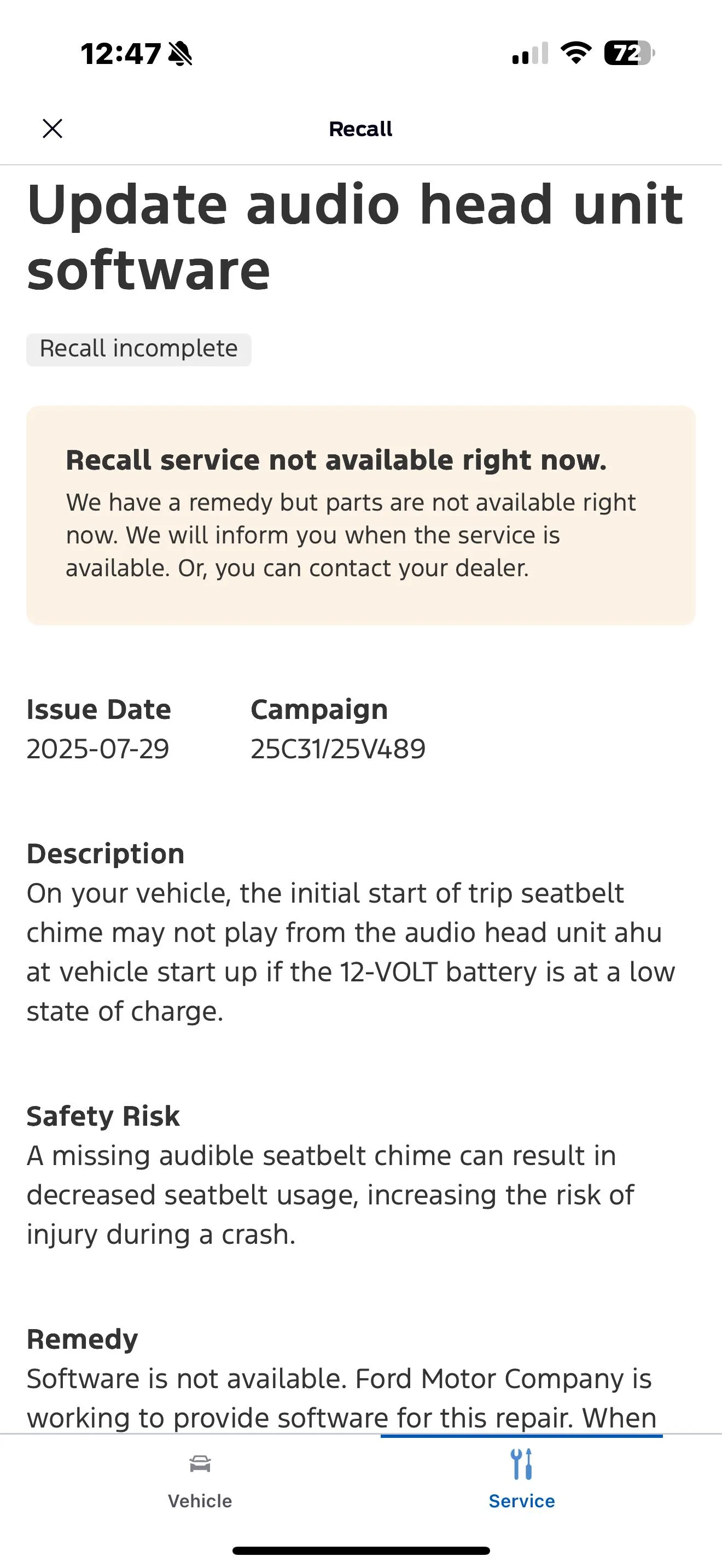 Ford F-150 Just received this recall notice in FordPass IMG_1665