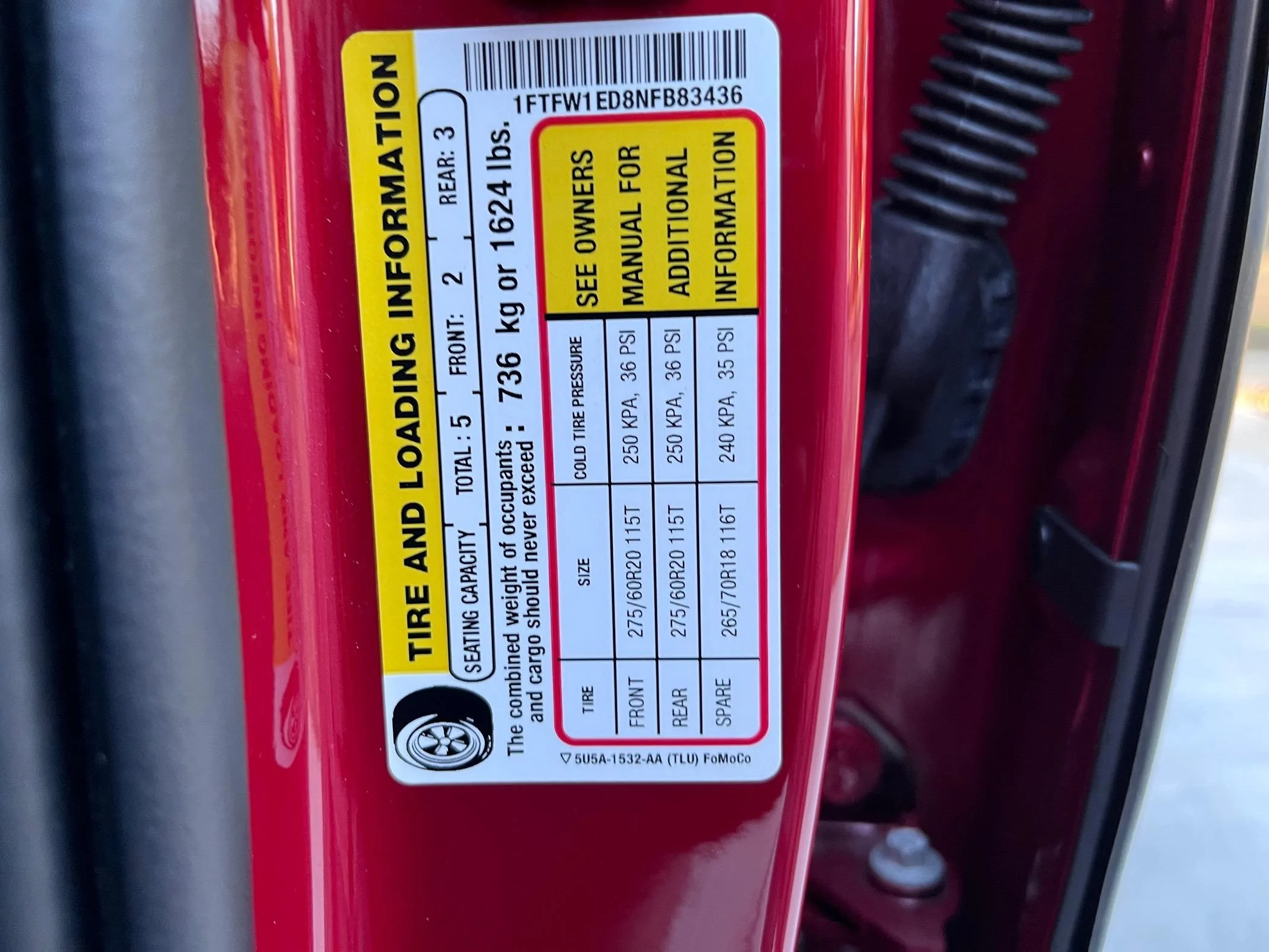 Ford F-150 Payload on a 6.5 Foot Bed XLT vs Lariat IMG_1748