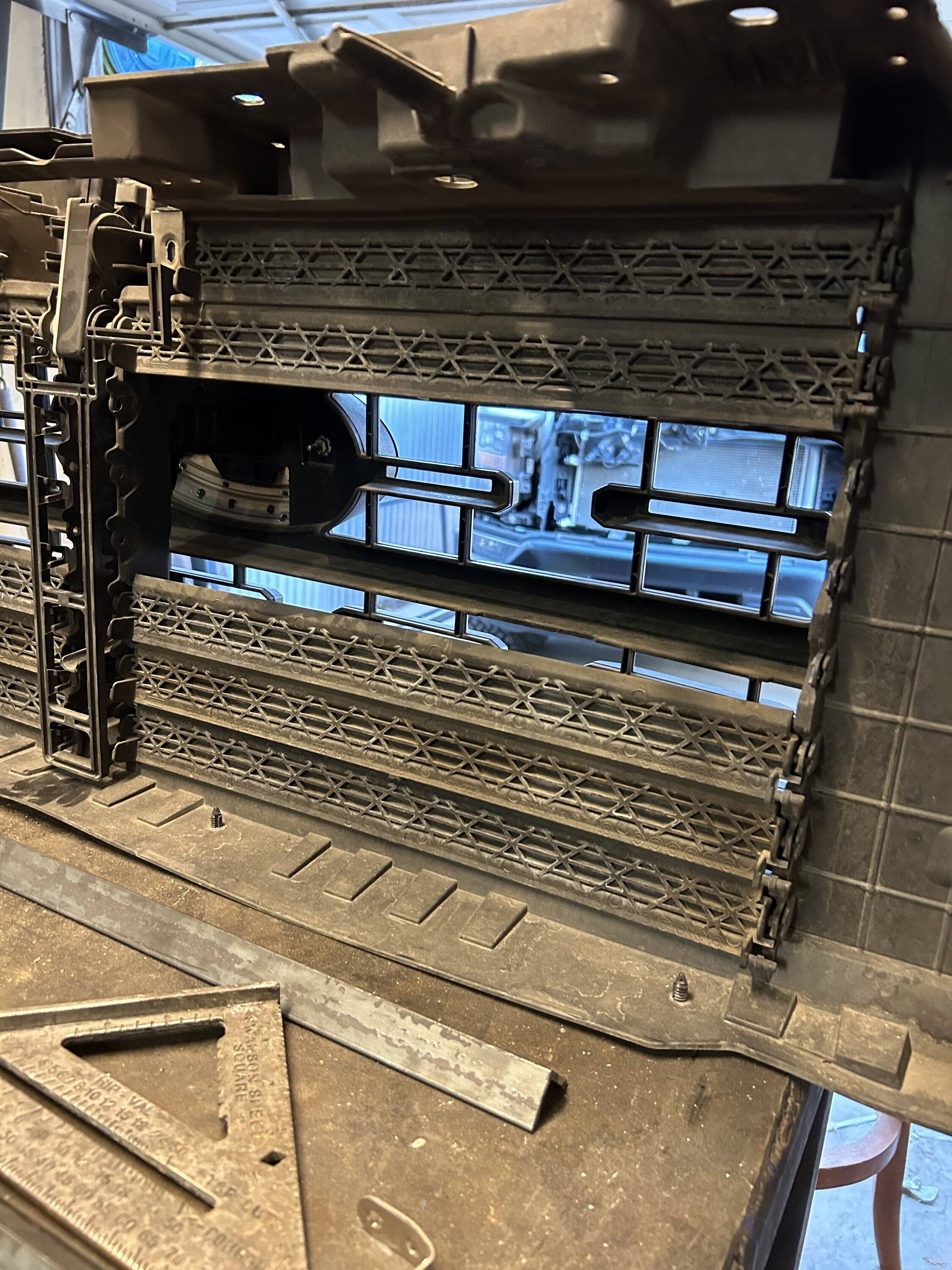 Ford F-150 Behind the grille LED pod mounts: DIY install IMG_1756