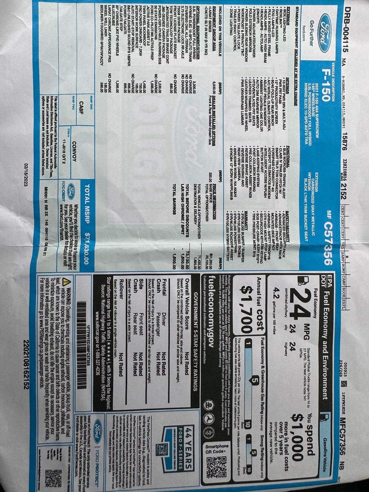 Ford F-150 First camper stupid questions IMG_1785