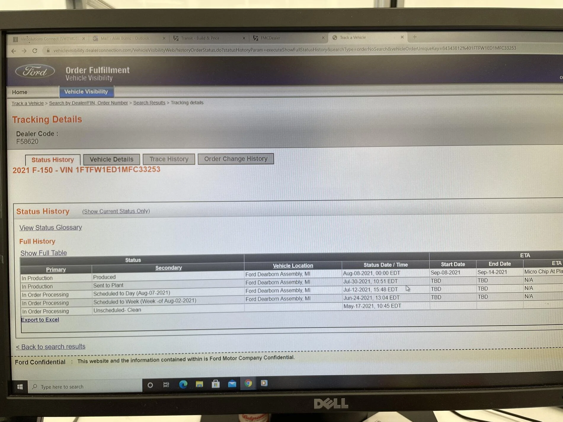 Ford F-150 8/2 Build Week IMG_1884