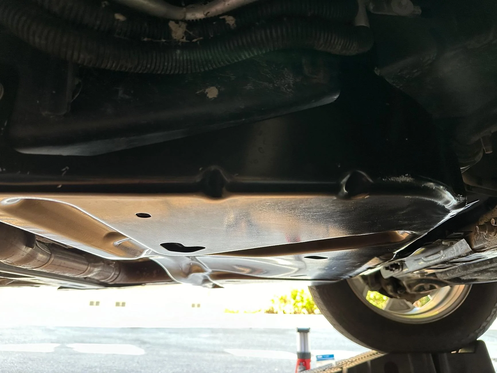 Ford F-150 Factory catalytic converter protection IMG_1930