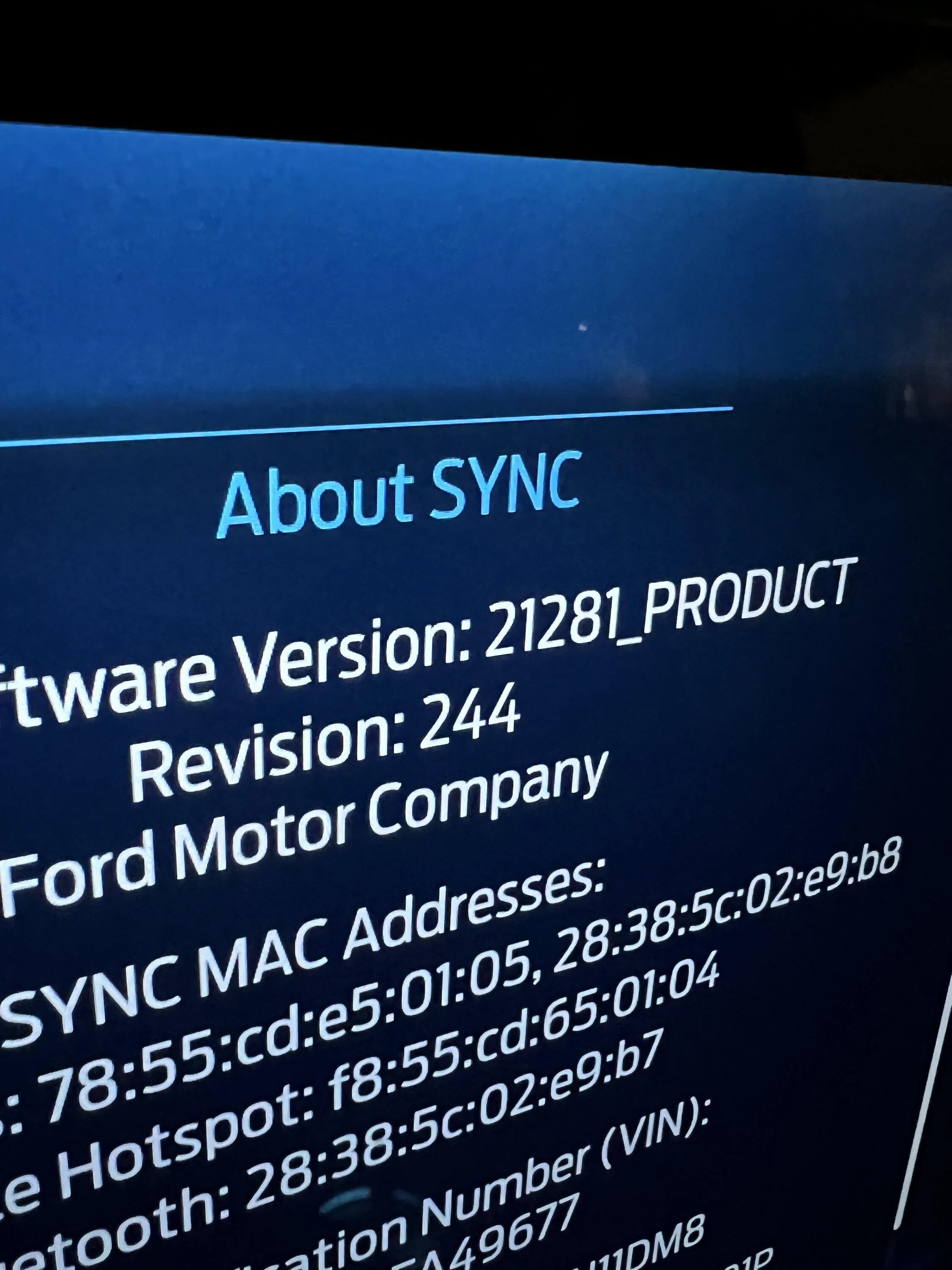 Ford F-150 Sync 4 rev # IMG_1980