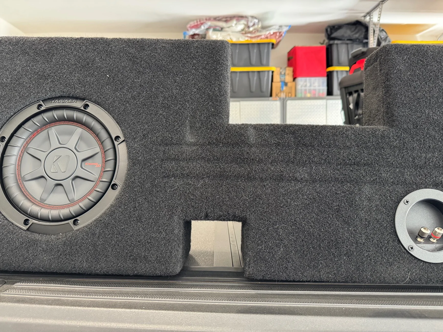 Ford F-150 MTI Behind seat sub enclosure with Kicker sub $180 IMG_1998