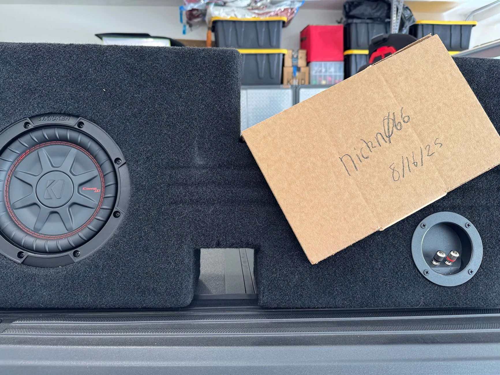 Ford F-150 MTI Behind seat sub enclosure with Kicker sub $180 IMG_1999