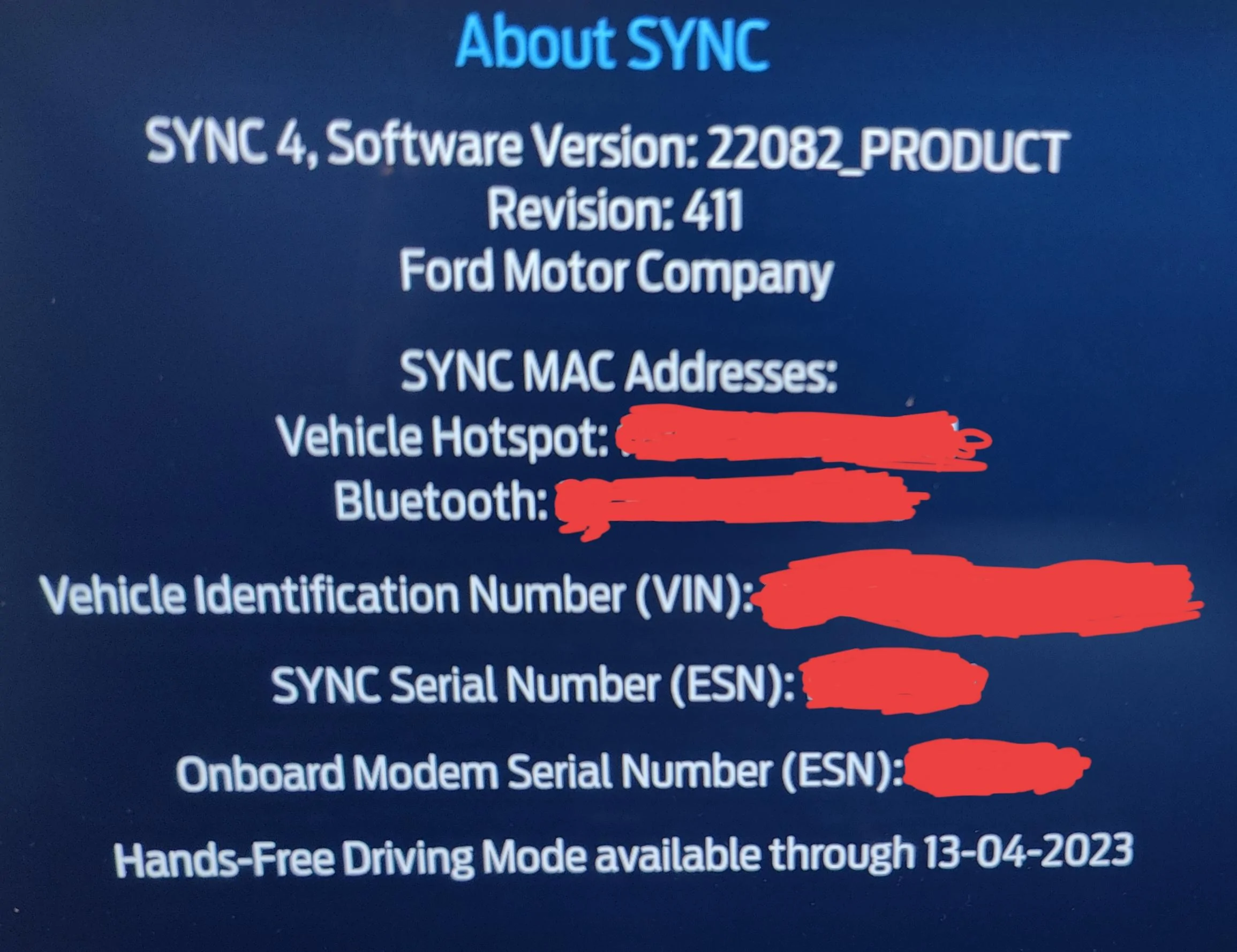 Ford F-150 No Blue Cruise and OTA Updates Work Fine IMG_20230108_112756