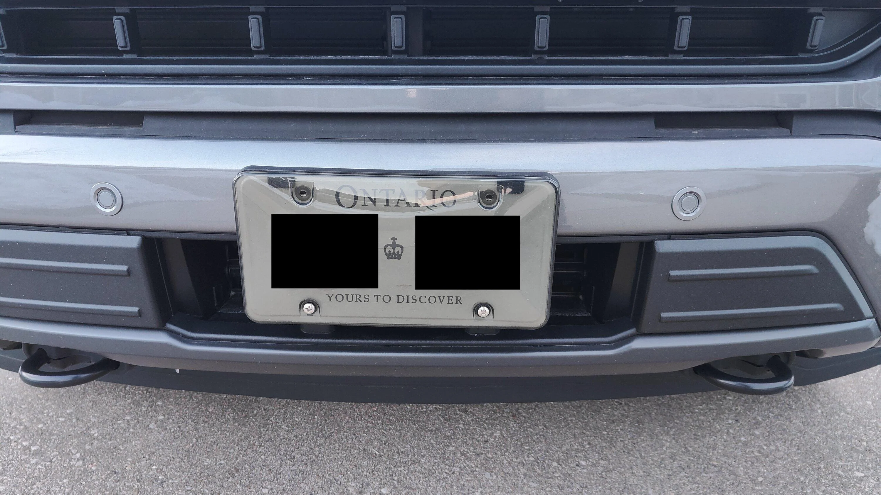 Ford F-150 Smoked License plate cover compatible with OEM front bracket IMG_20230318_203333