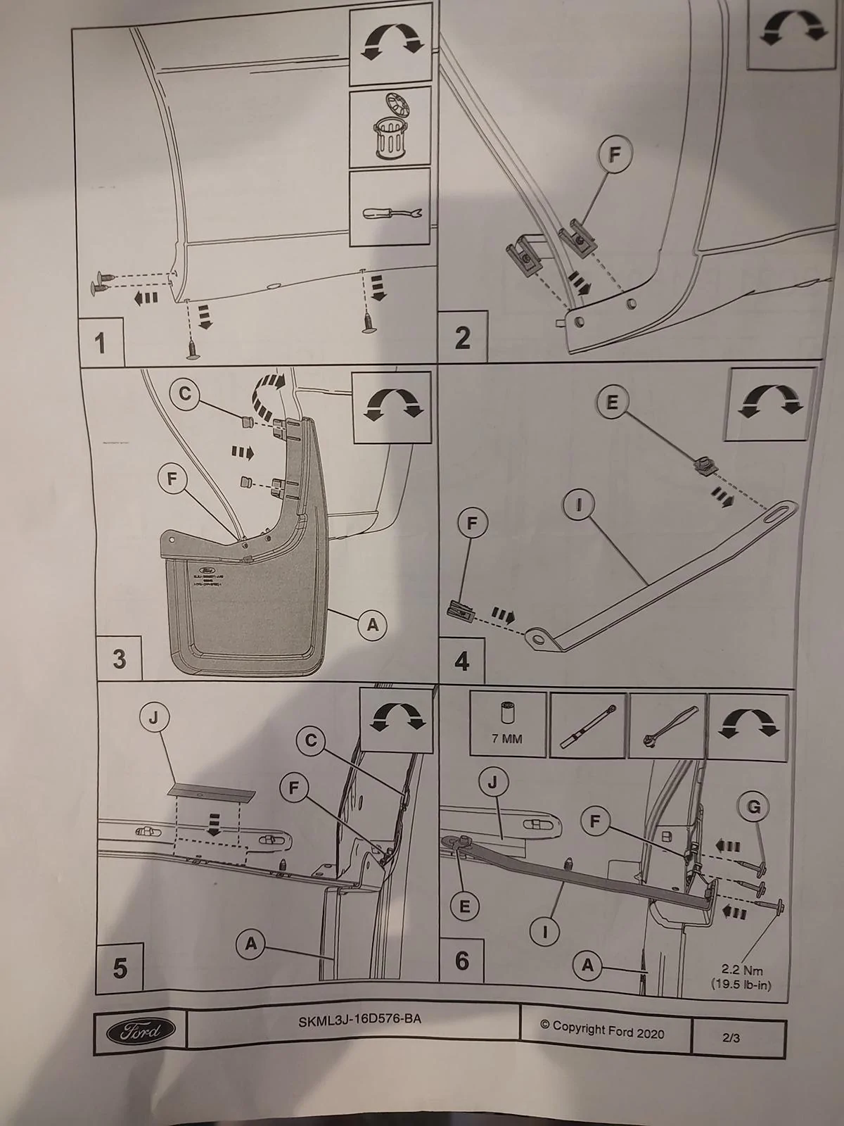 Ford F-150 Ford Rear Wheel Splash Guards IMG_20240426_183658739