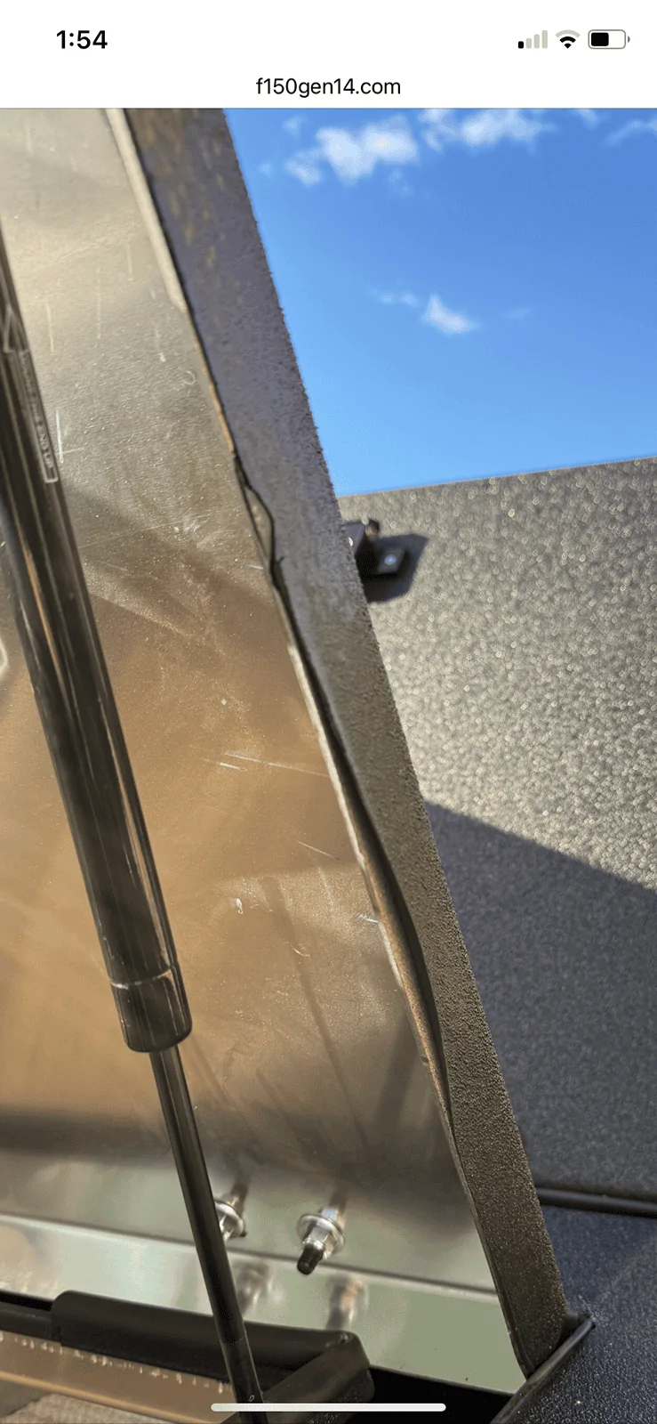 Ford F-150 Diamondback 270 tonneau cover installed IMG_2026