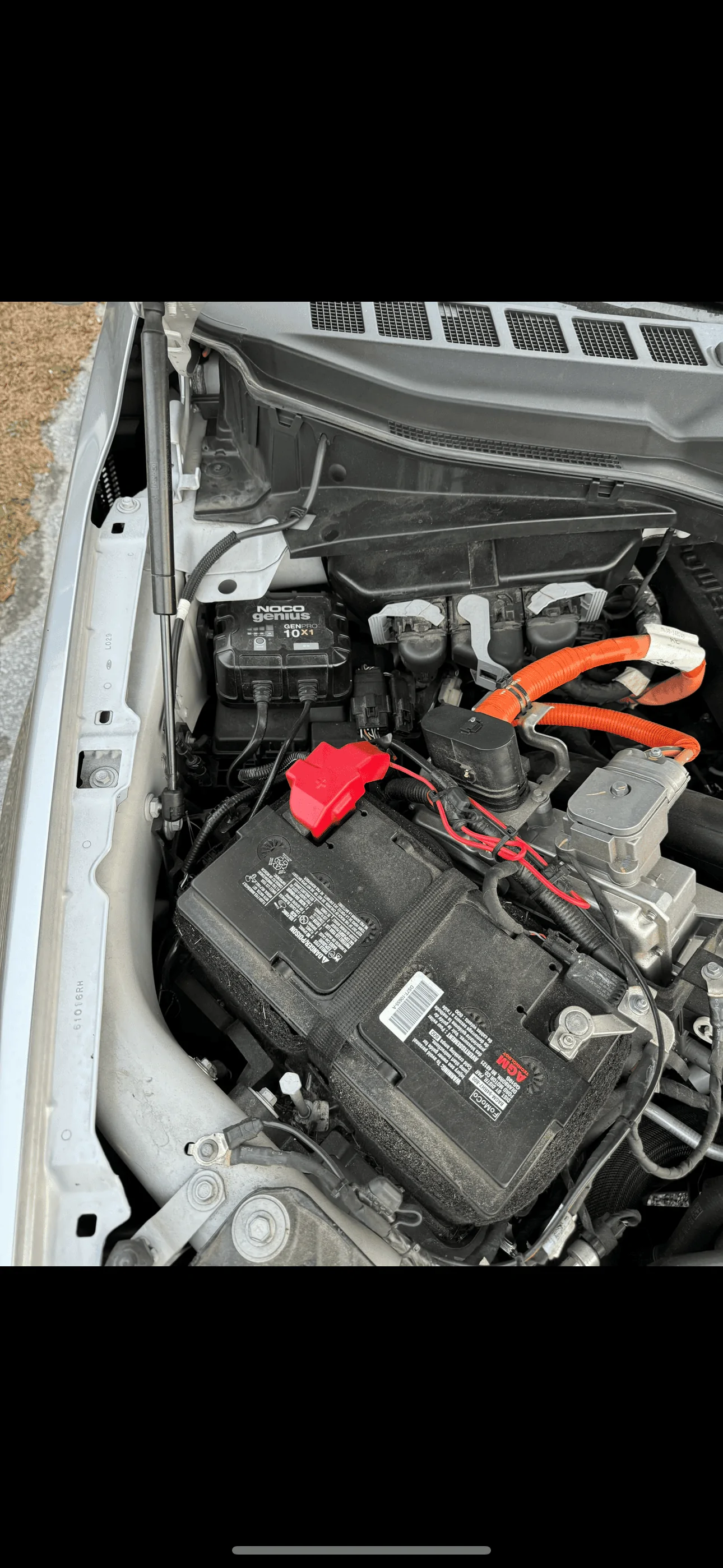 Ford F-150 How to install a permanent trickle charger on new F150 Lariat 2023. Also how can I have the Battery/Alternator level on the screen steering wheel? IMG_2036