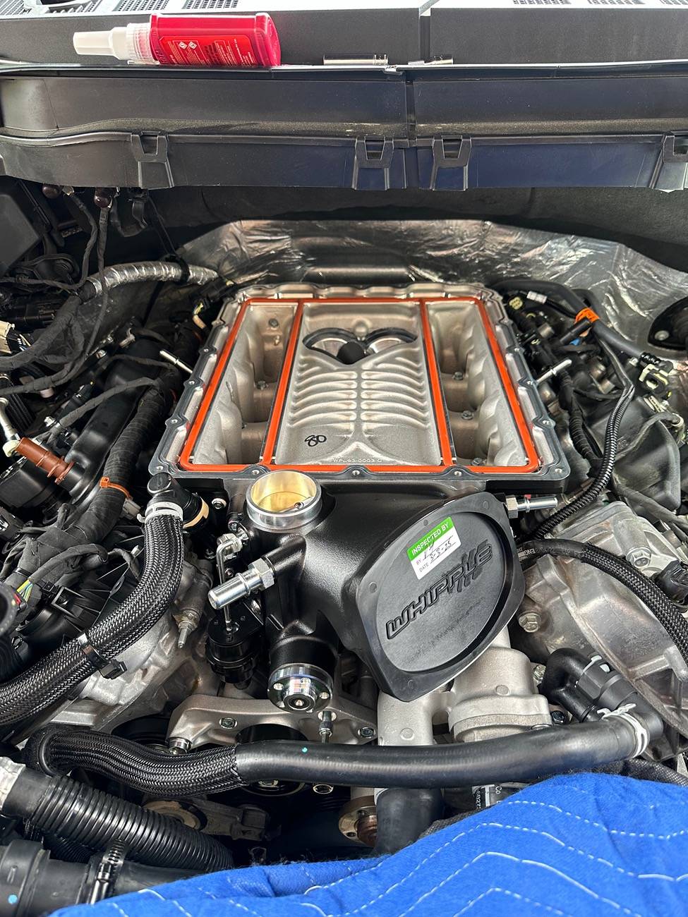 Ford F-150 My 2022 F-150 5.0 Rapid Red Lowered Build (on 3/5 Ridetech lowering kit with Fox Shocks) IMG_2043