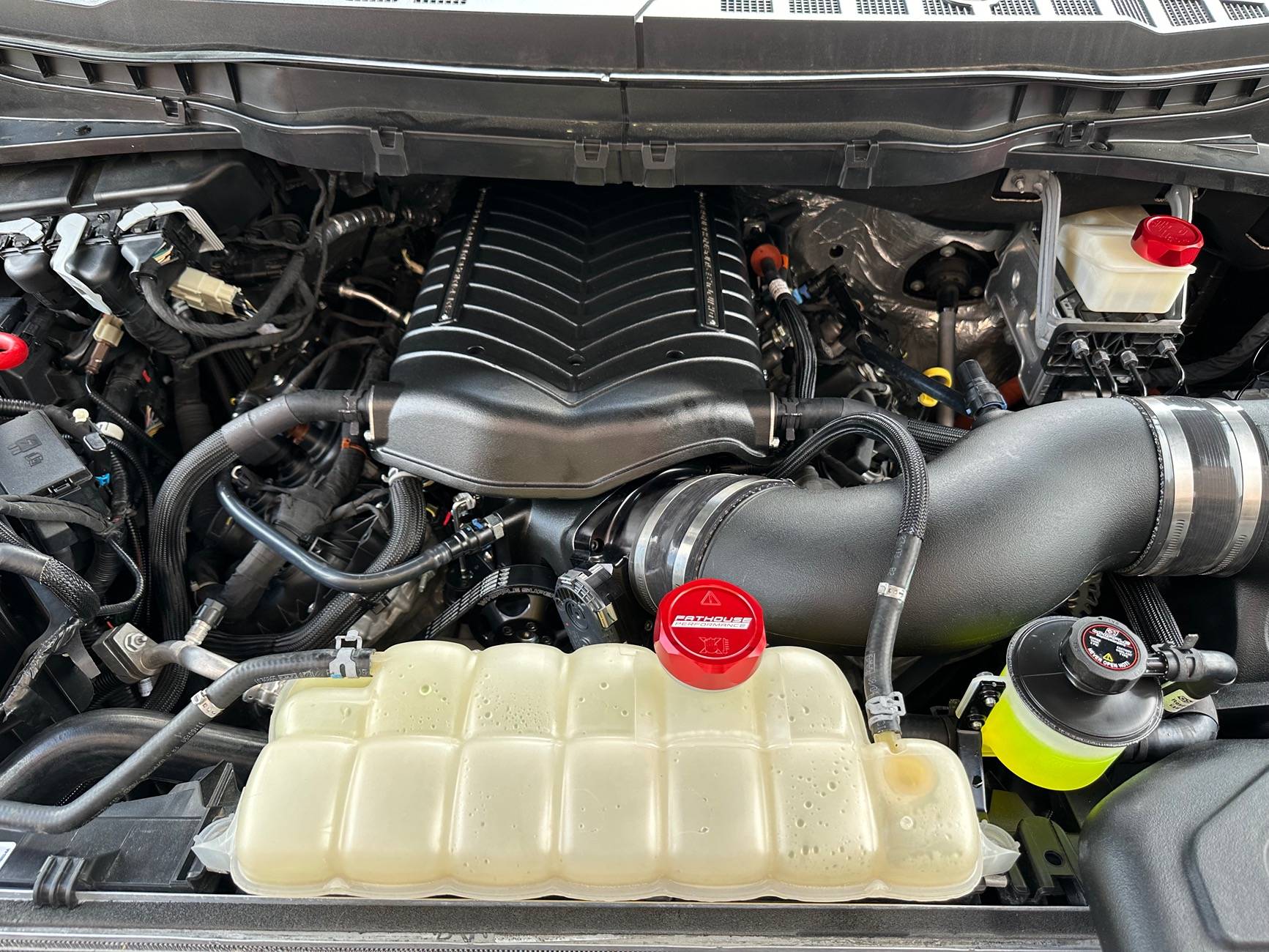 Ford F-150 My 2022 F-150 5.0 Rapid Red Lowered Build (on 3/5 Ridetech lowering kit with Fox Shocks) IMG_2071