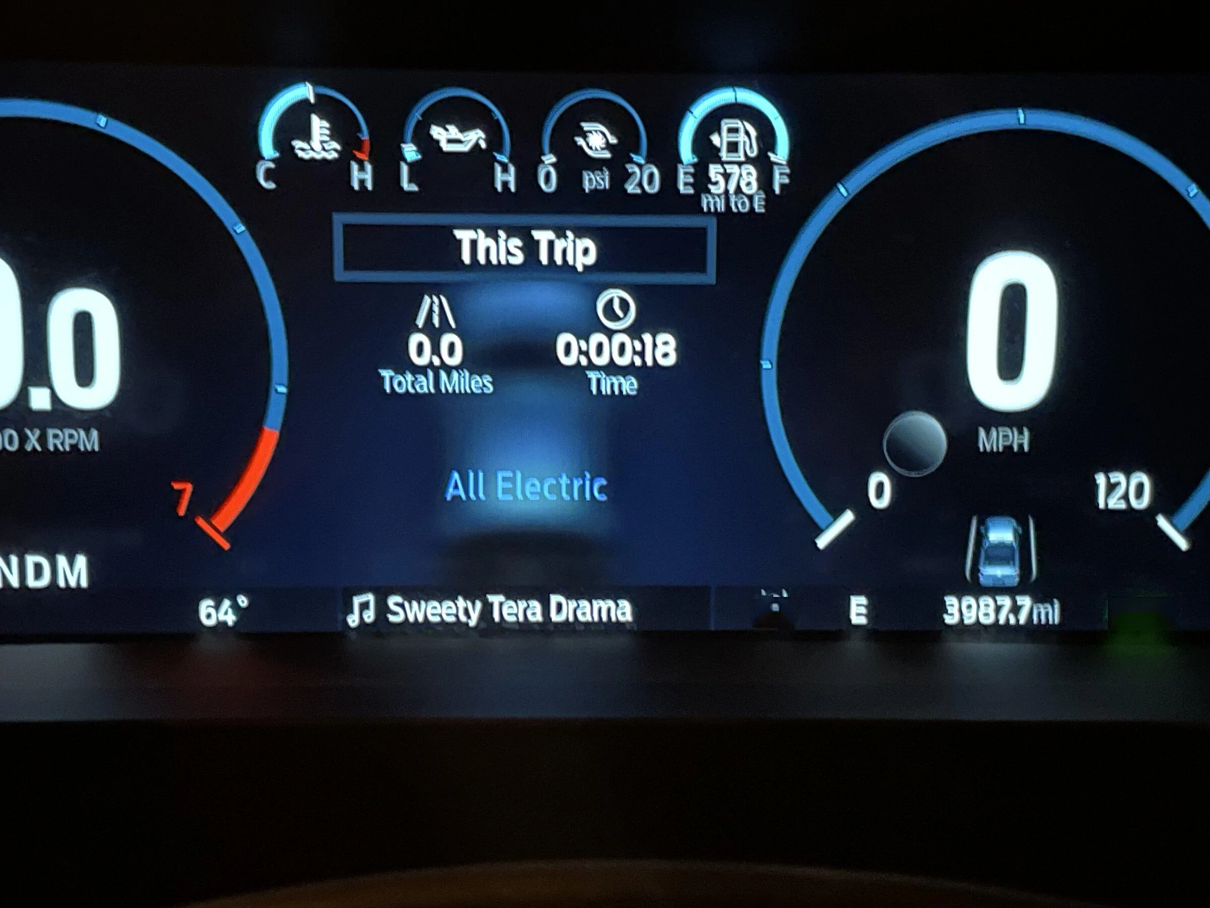 Ford F-150 Gray Dot on Instrument Panel at Startup IMG_2122