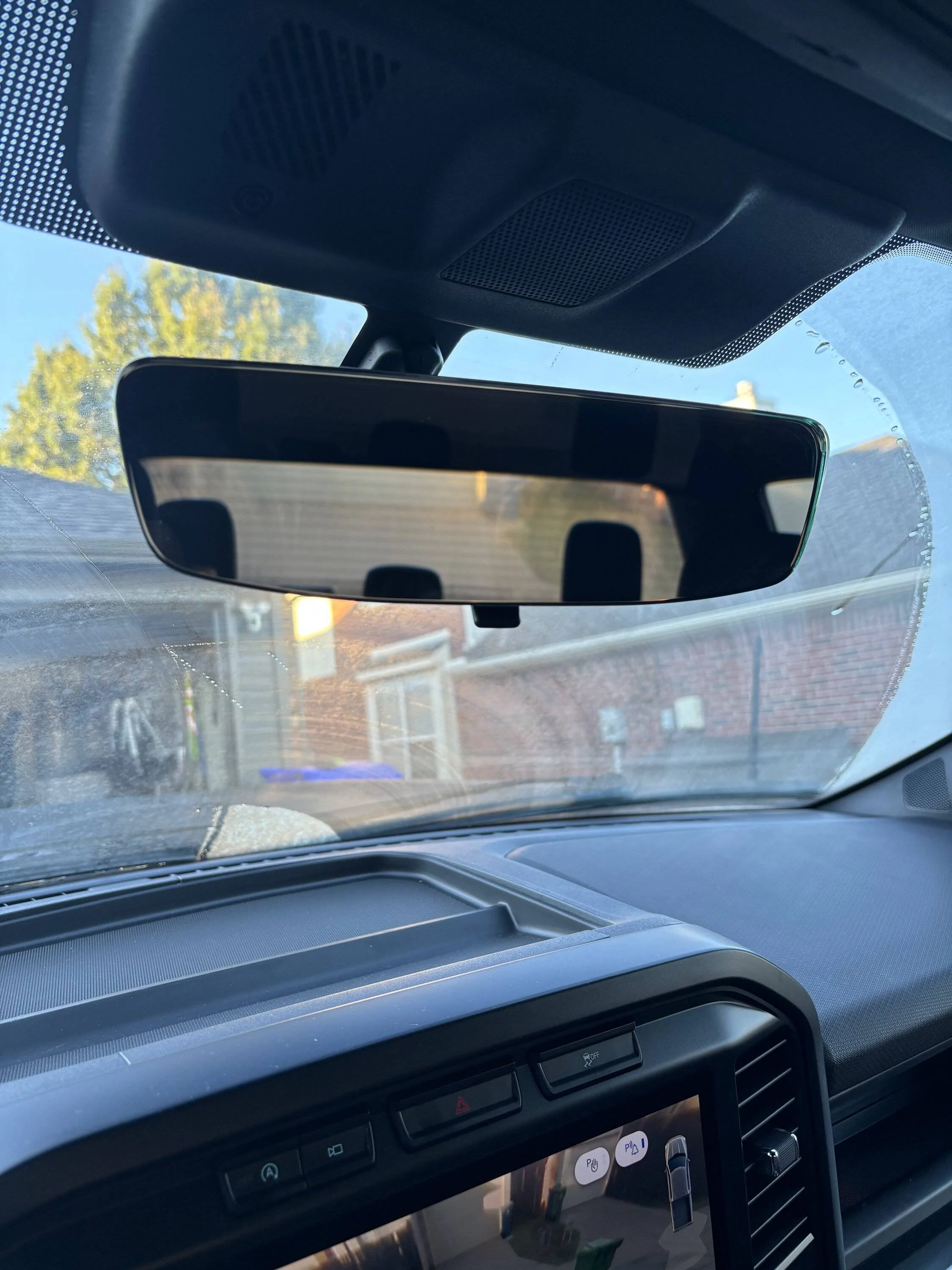 Ford F-150 Best Interior Mod By Far:  Toyota Homelink Rear View Mirror IMG_2140