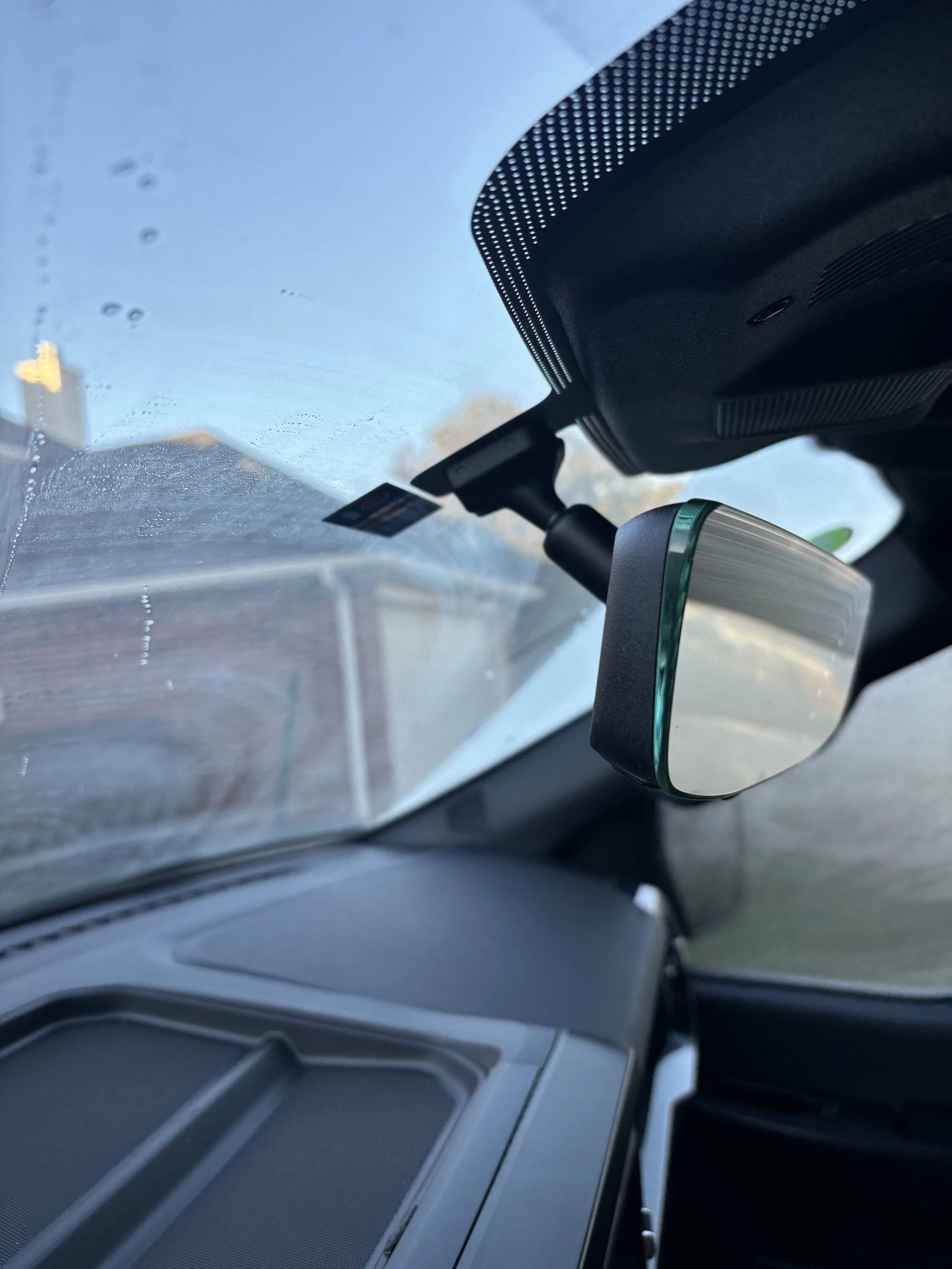 Ford F-150 Best Interior Mod By Far:  Toyota Homelink Rear View Mirror IMG_2141