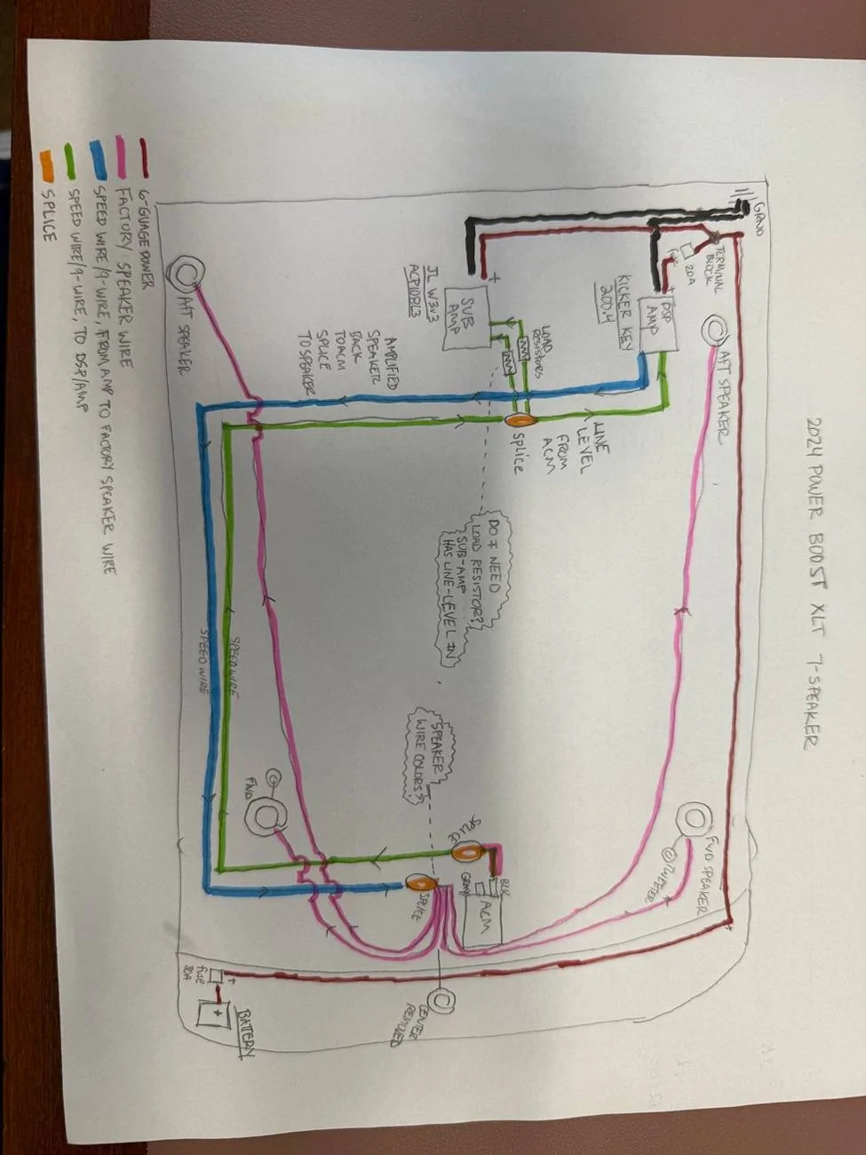 Ford F-150 2024 XLT Powerboost - speaker wire colors? IMG_2181