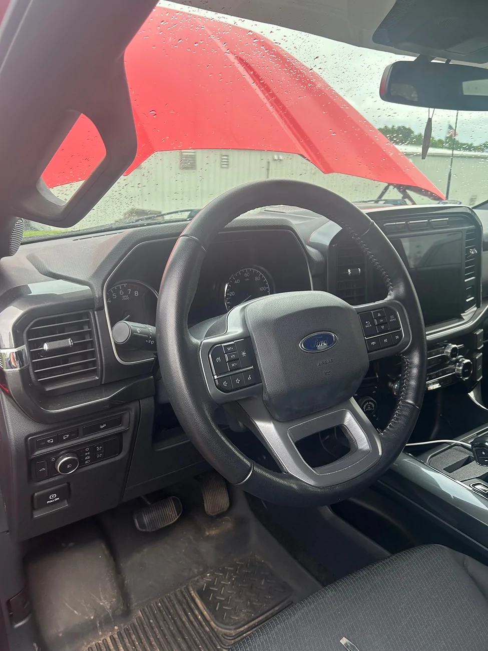Ford F-150 Amazon steering wheel installed IMG_2246