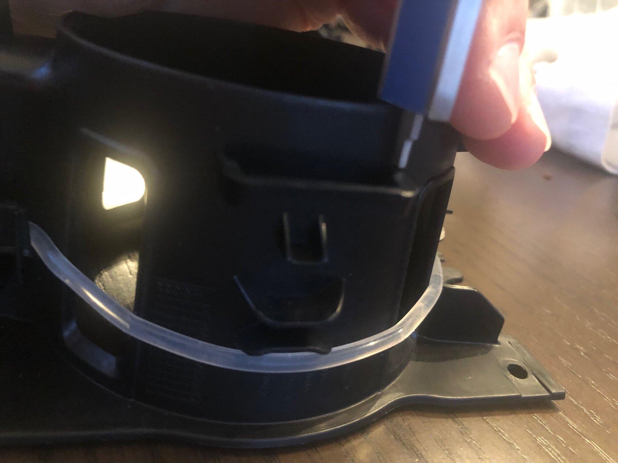 Ford F-150 Cup holder light installation / media bin light / glove box light / ambient lighting change IMG_2308