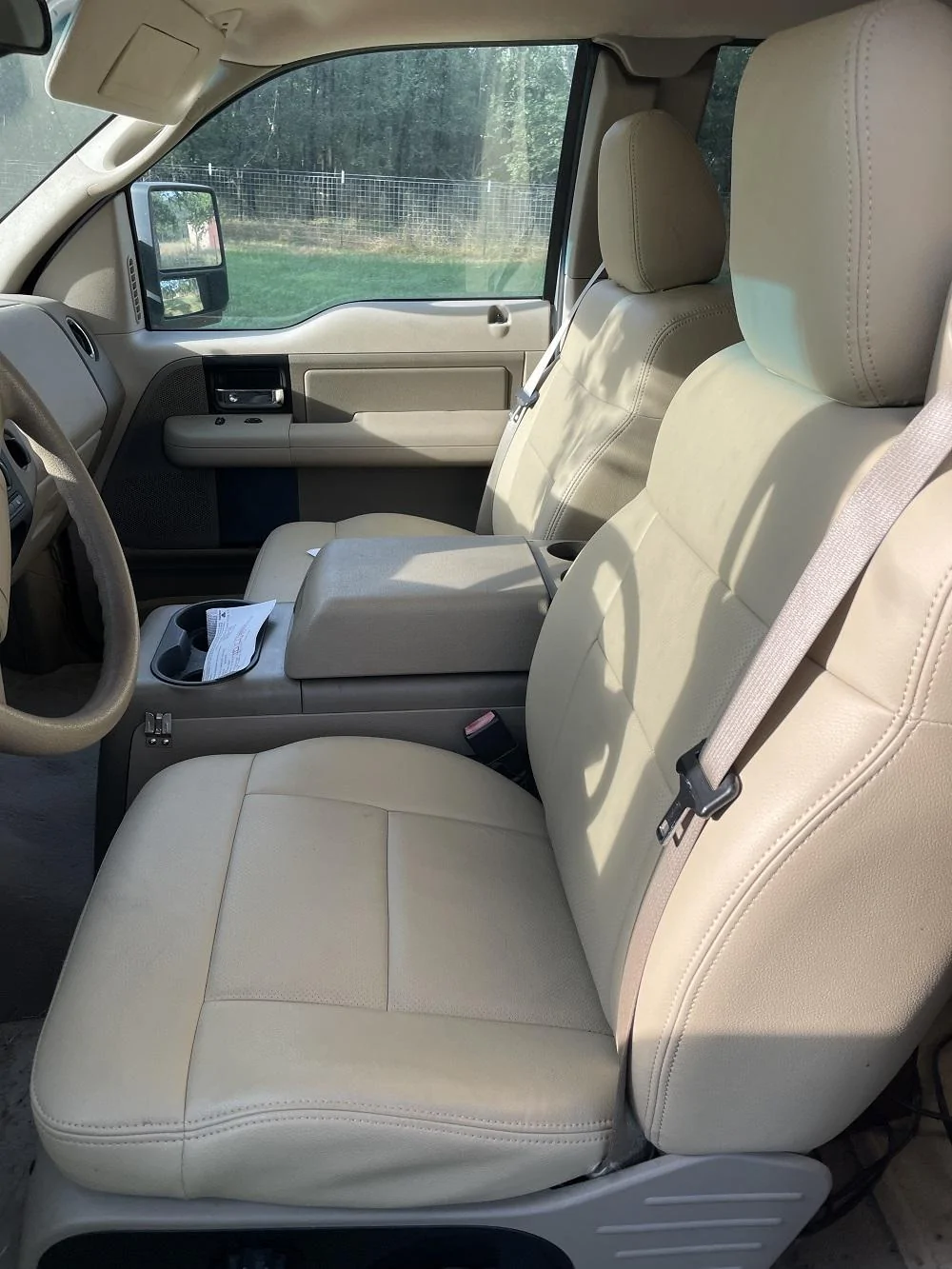 Ford F-150 Aftermarket leather seat covers IMG_2369