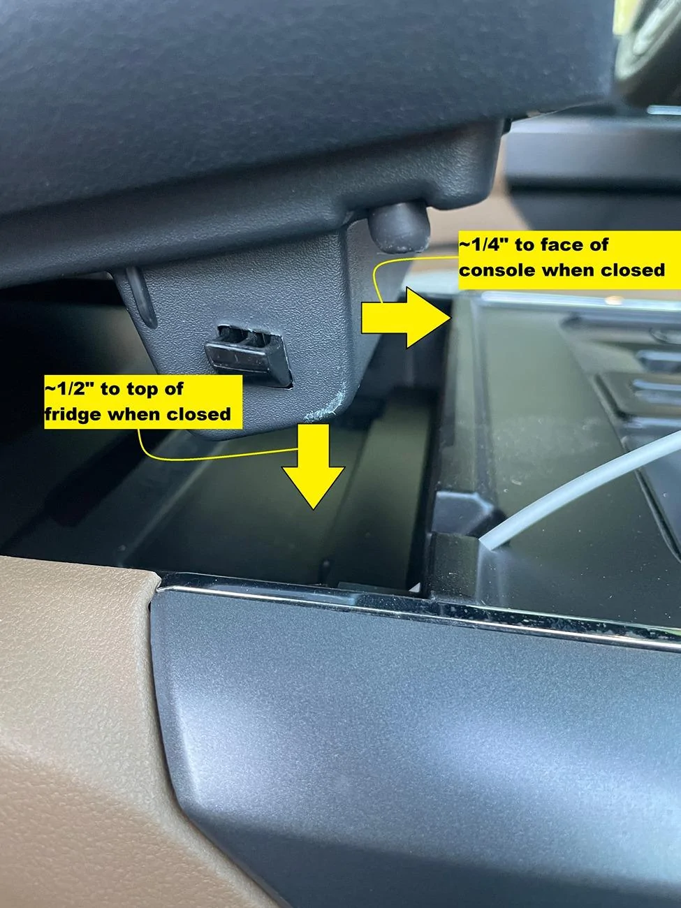 Ford F-150 Gen 14 F150 Dometic Console Refrigerator IMG_2399