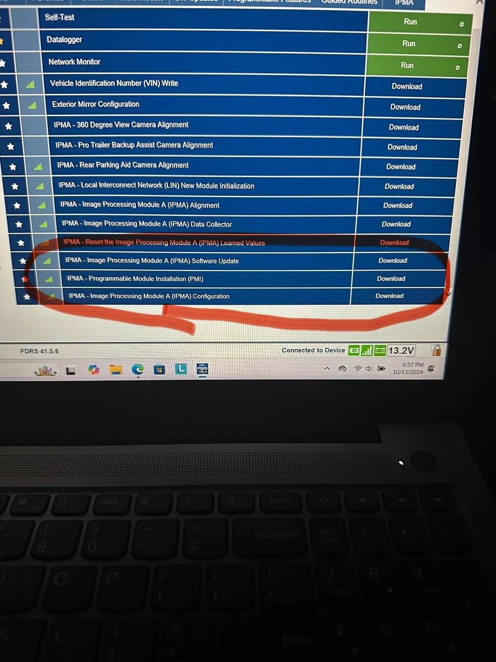 Ford F-150 ECU module programming guide using FDRS IMG_2506