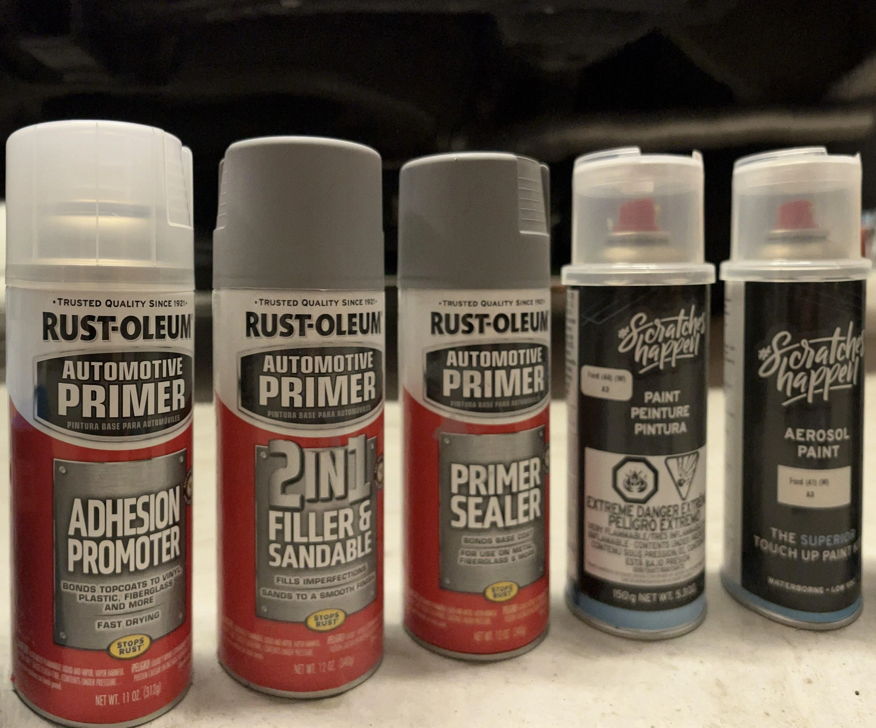 Ford F-150 Painting textured plastic IMG_2518