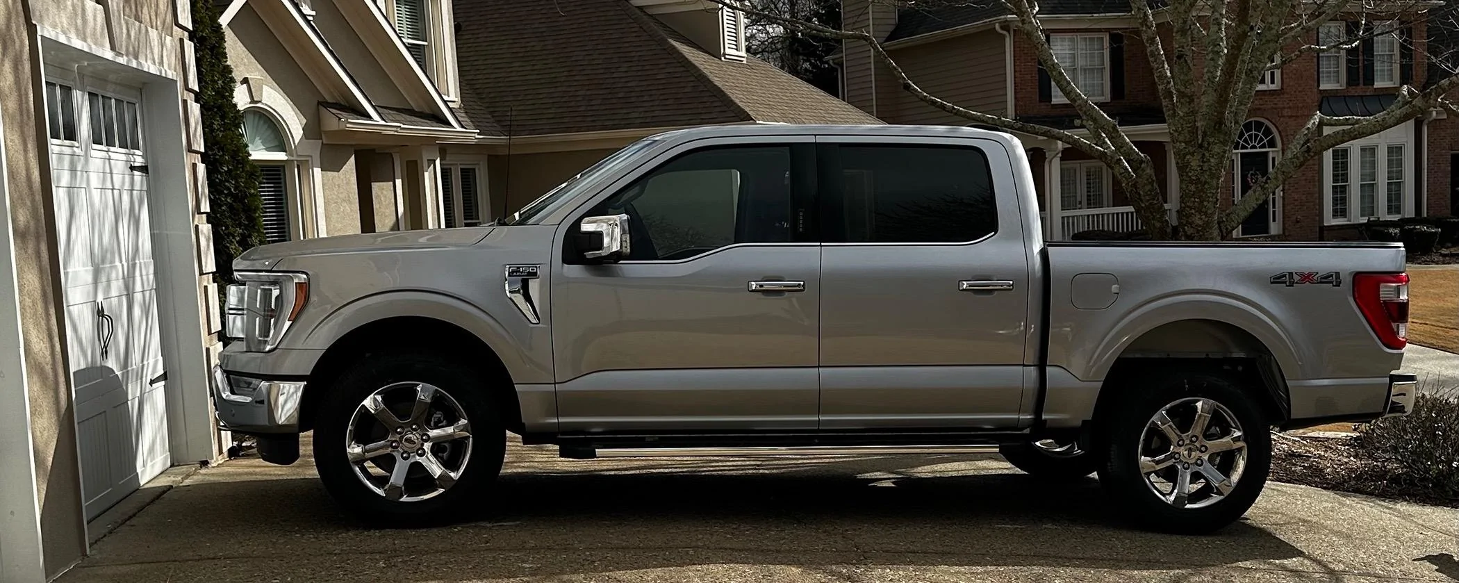 Ford F-150 Looking for suggestions on new wheels for stock lariat in iconic silver with chrome package IMG_2549