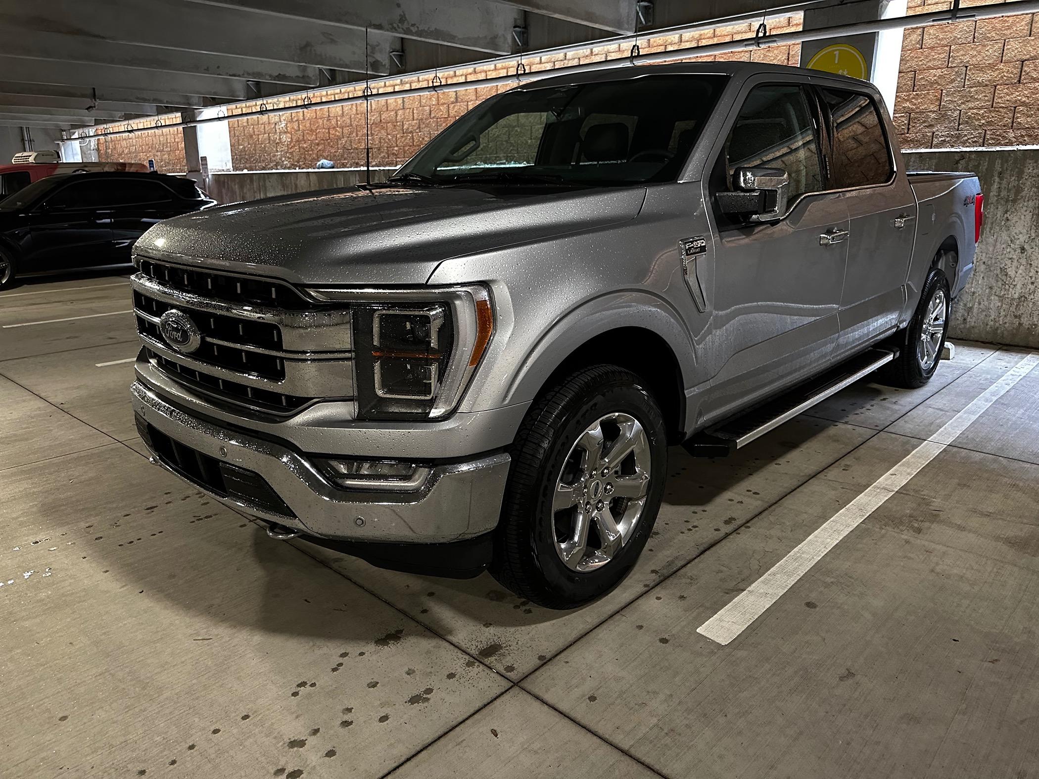Ford F-150 Looking for suggestions on new wheels for stock lariat in iconic silver with chrome package IMG_2566