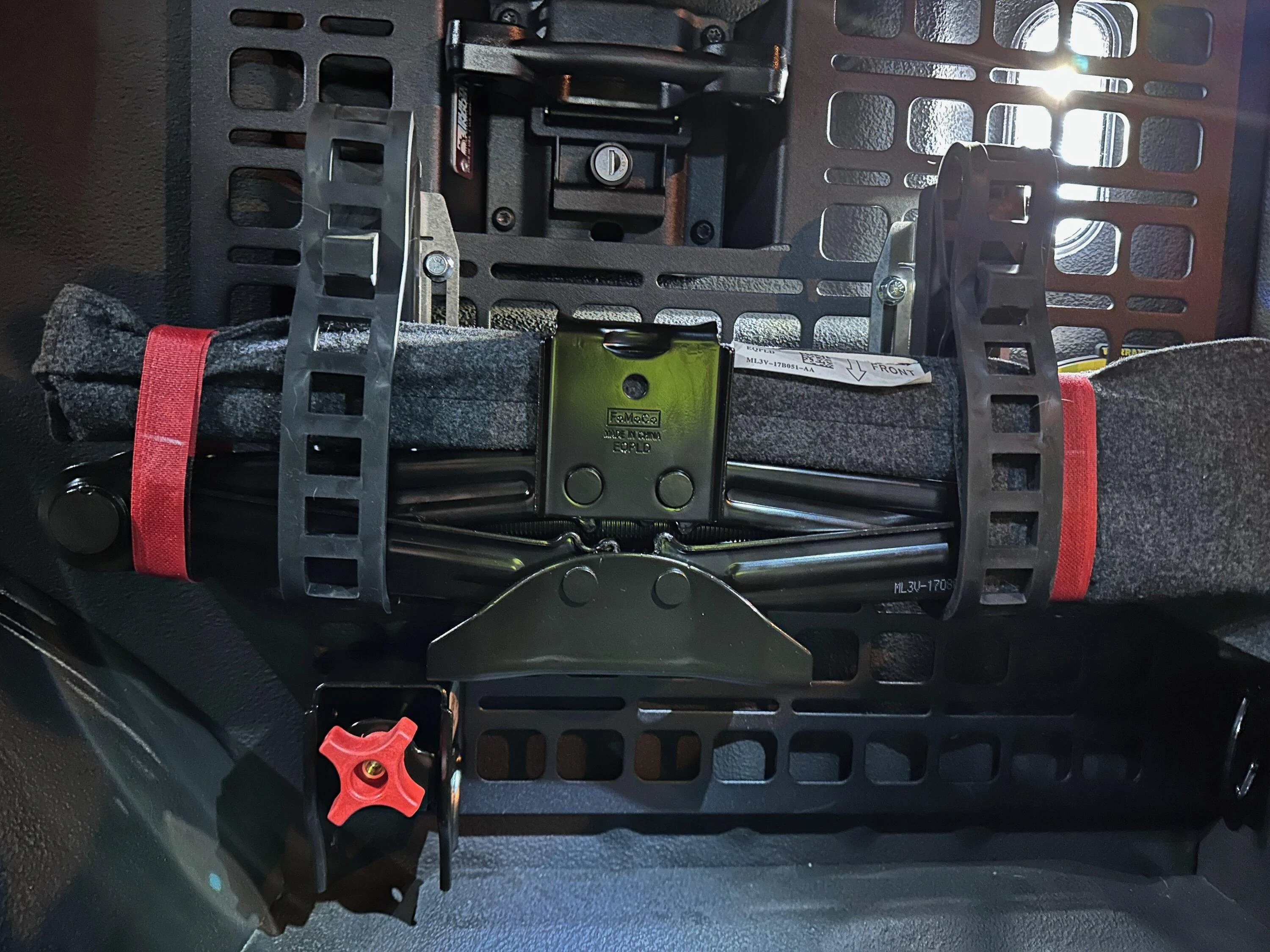 Ford F-150 Factory Jack Bed Relocation Project Using Molle Panel IMG_2677