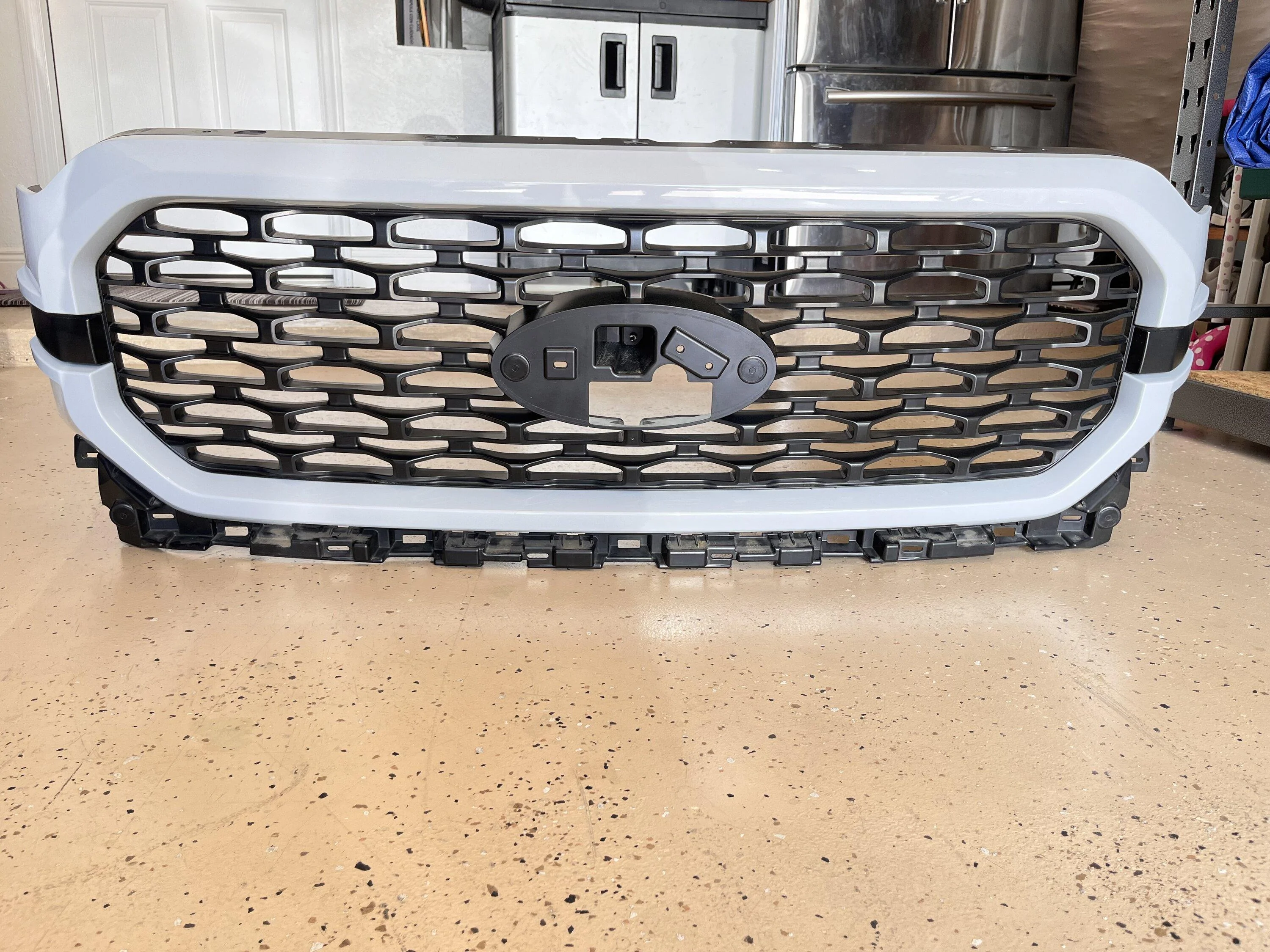 Ford F-150 STX Space White Grille IMG_2693