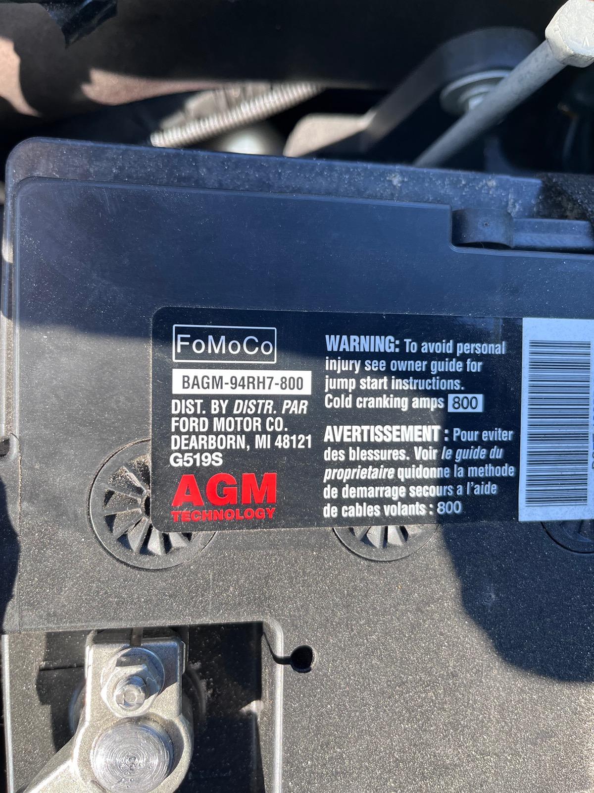 Ford F-150 Factory battery ongoing issues IMG_2742