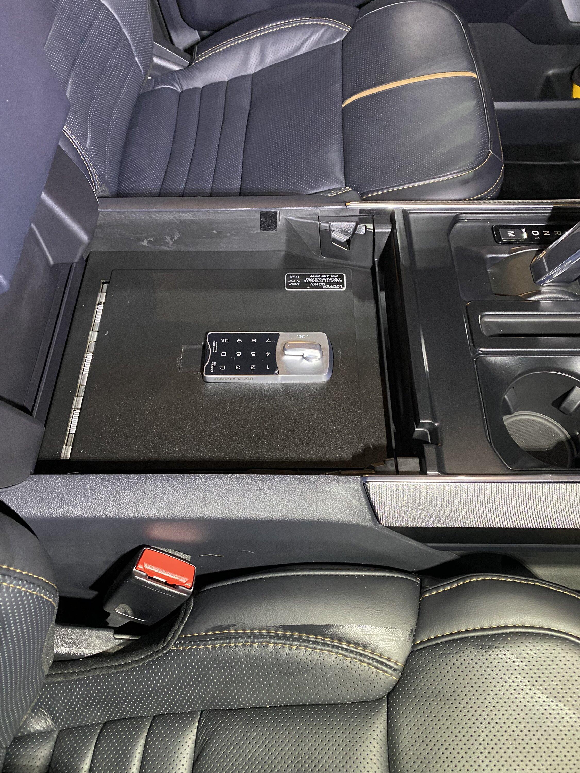 Ford F-150 Console Organizer Tray compatible with OEM Safe Vault IMG_2746