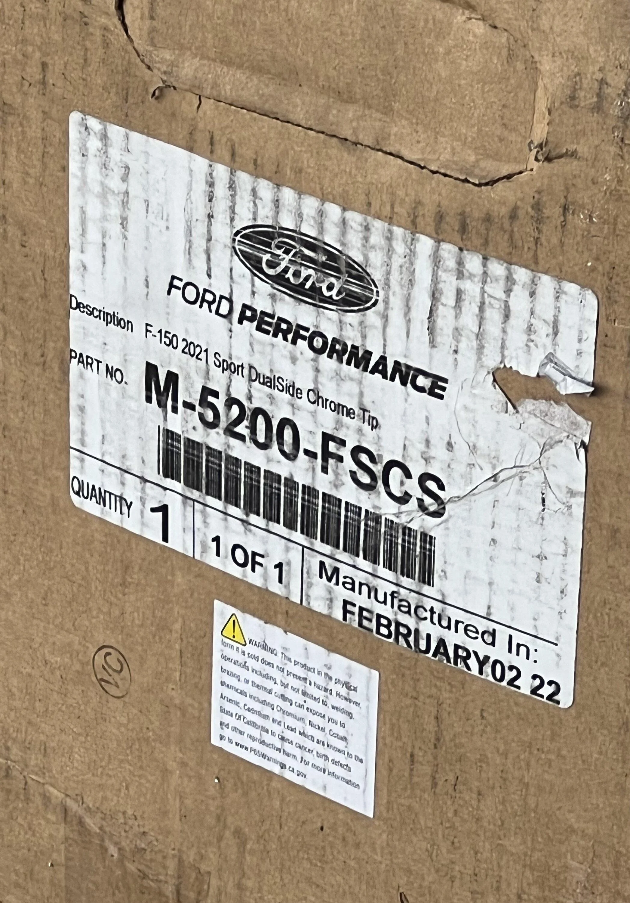 Ford F-150 Ford performance exhaust. IMG_2774