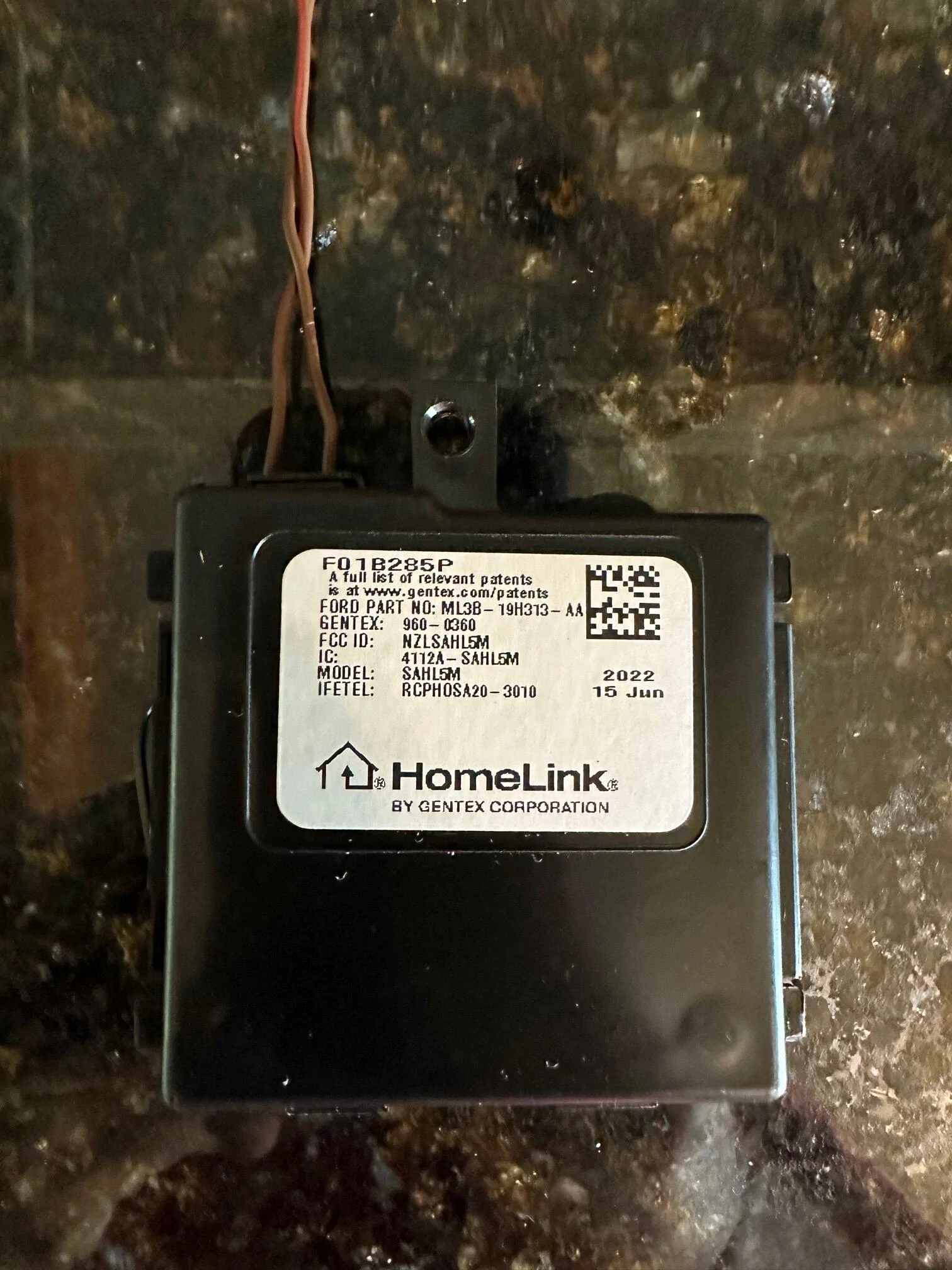 Ford F-150 OEM Homelink Module IMG_2796