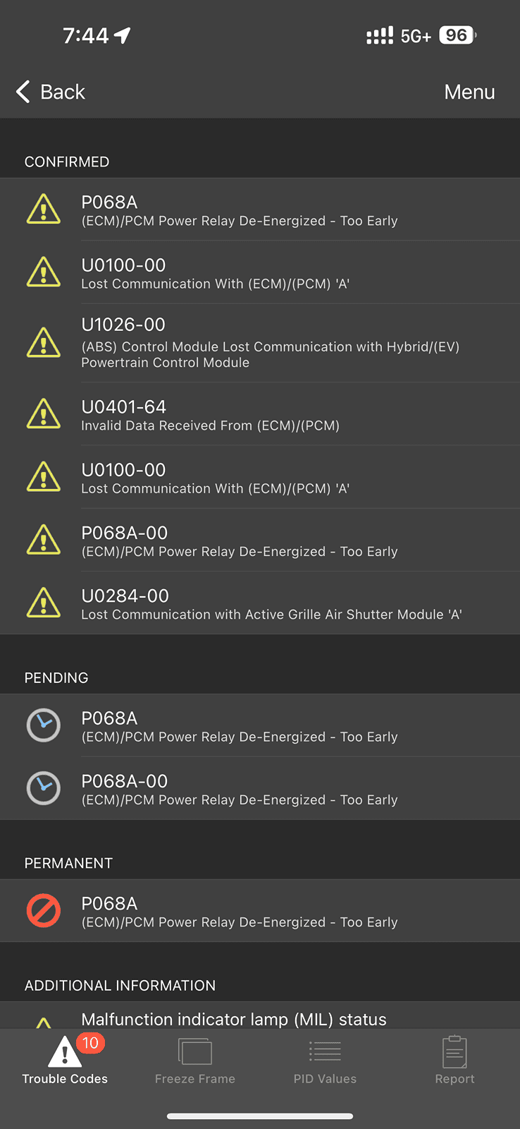 Ford F-150 21 Powerboost SSN Low Battery IMG_2818