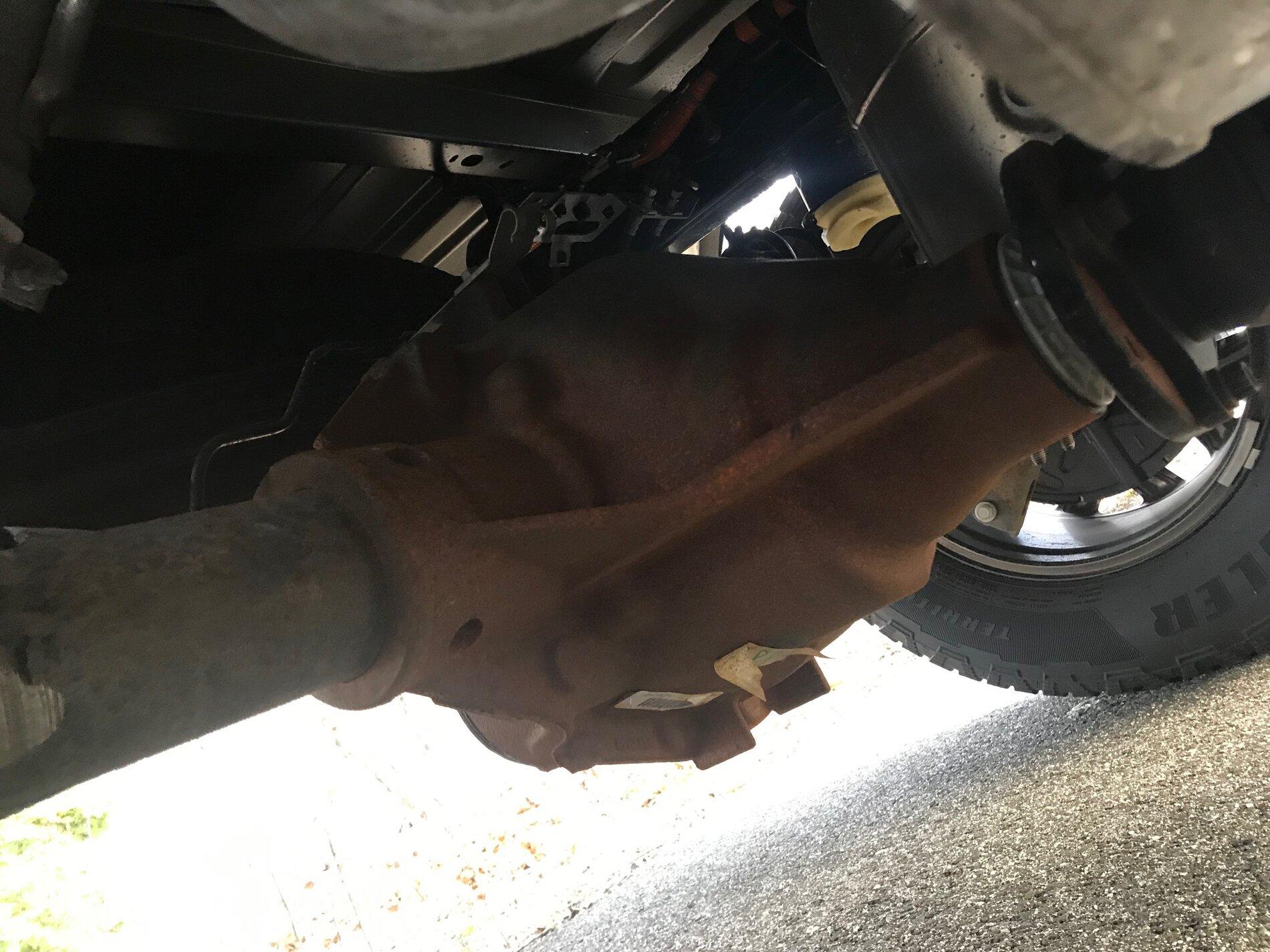 Ford F-150 Rust on rear end of 2021 F-150 -- any others? IMG_2860