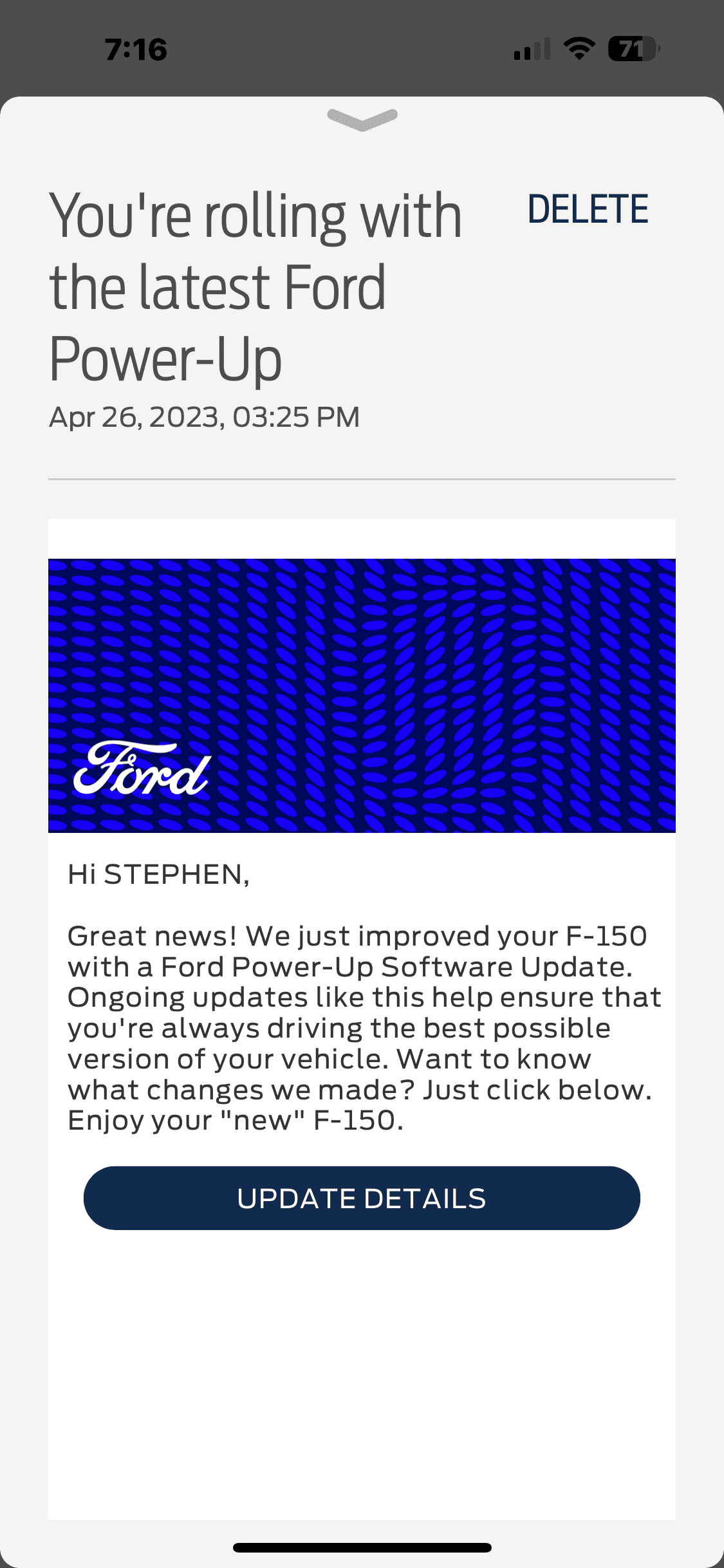 Ford F-150 2021 Job 1 Trucks that aren't getting updates IMG_2902