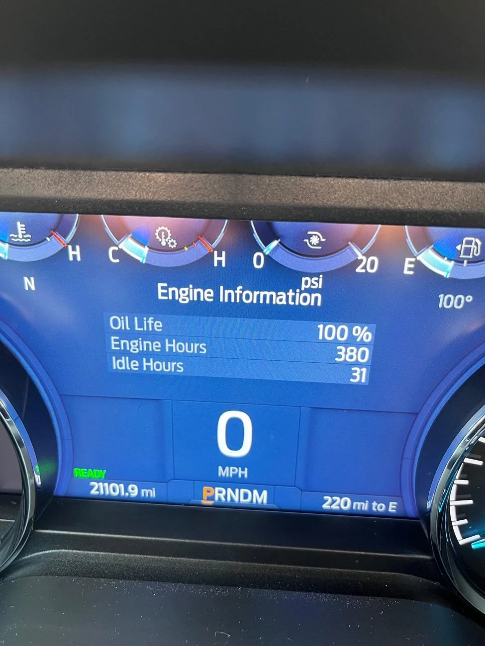 Ford F-150 PowerBoost Mileage Between Oil Changes IMG_3171