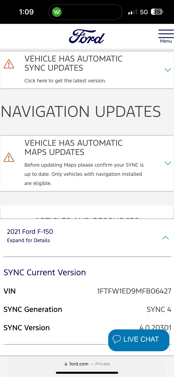 Ford F-150 How to never miss a OTA software update! [Instructions] IMG_3193