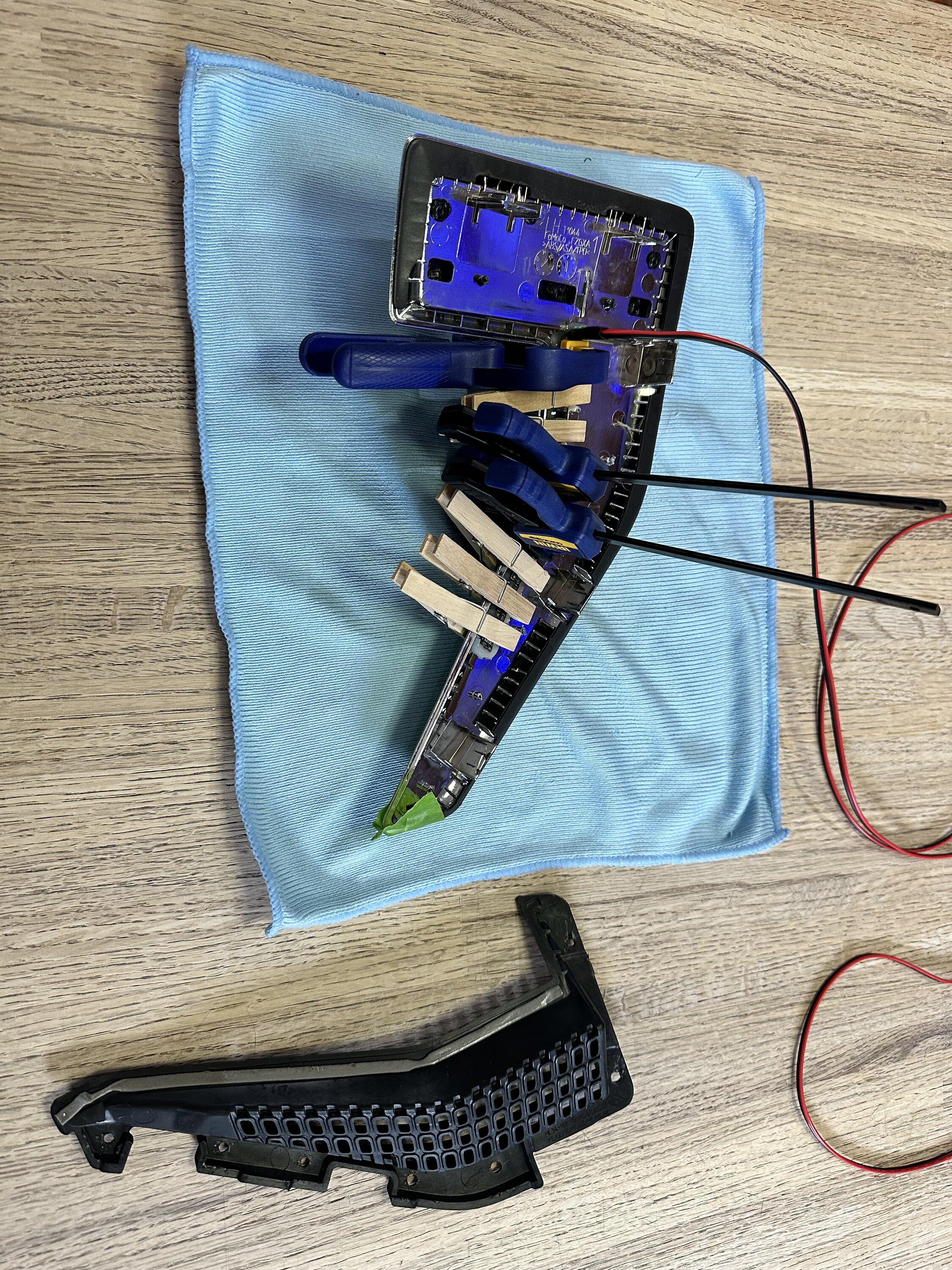 Ford F-150 Wired up my side vent ambient lighting LED (proper wiring colors inside) IMG_3202