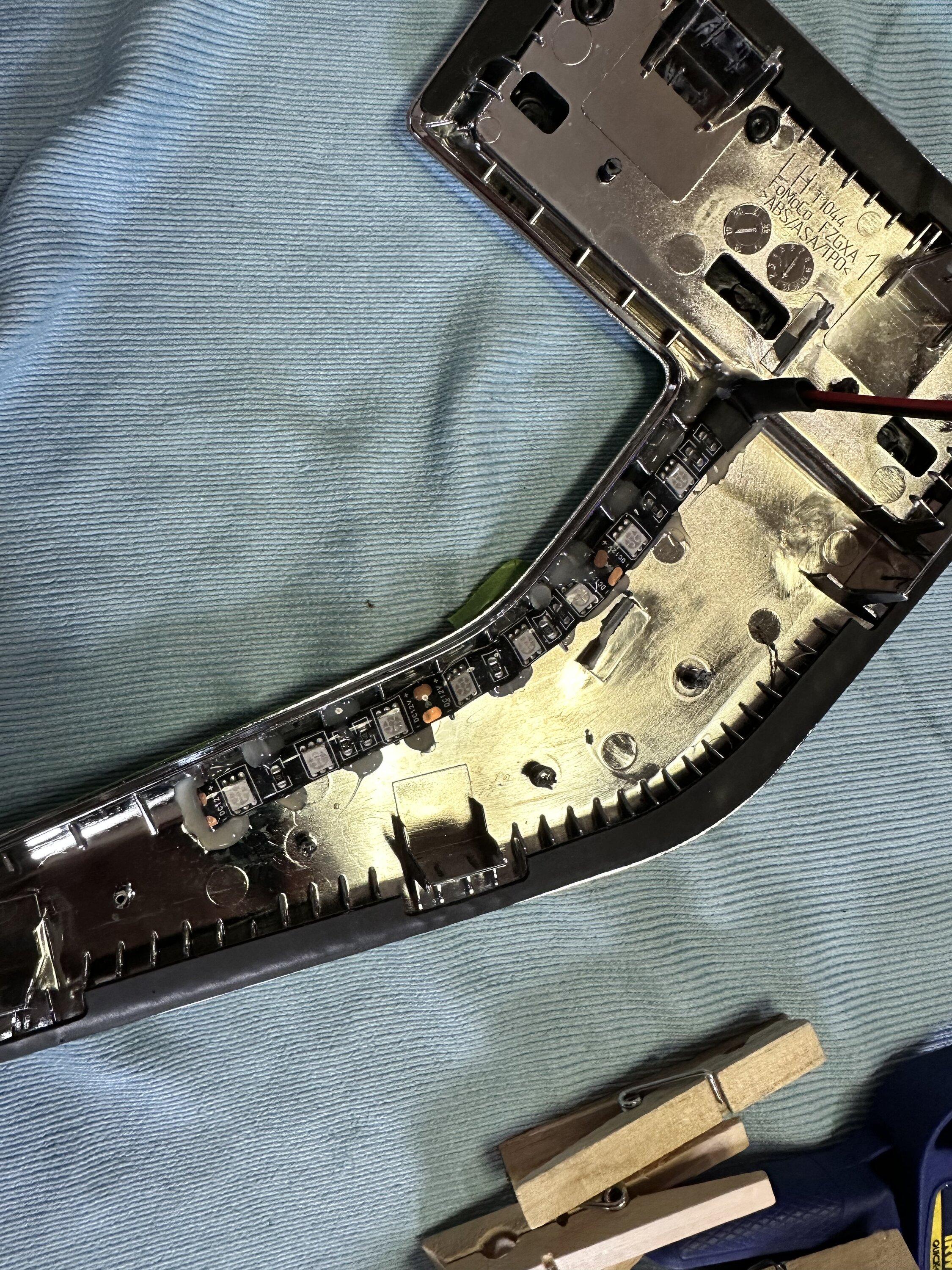 Ford F-150 Wired up my side vent ambient lighting LED (proper wiring colors inside) IMG_3203