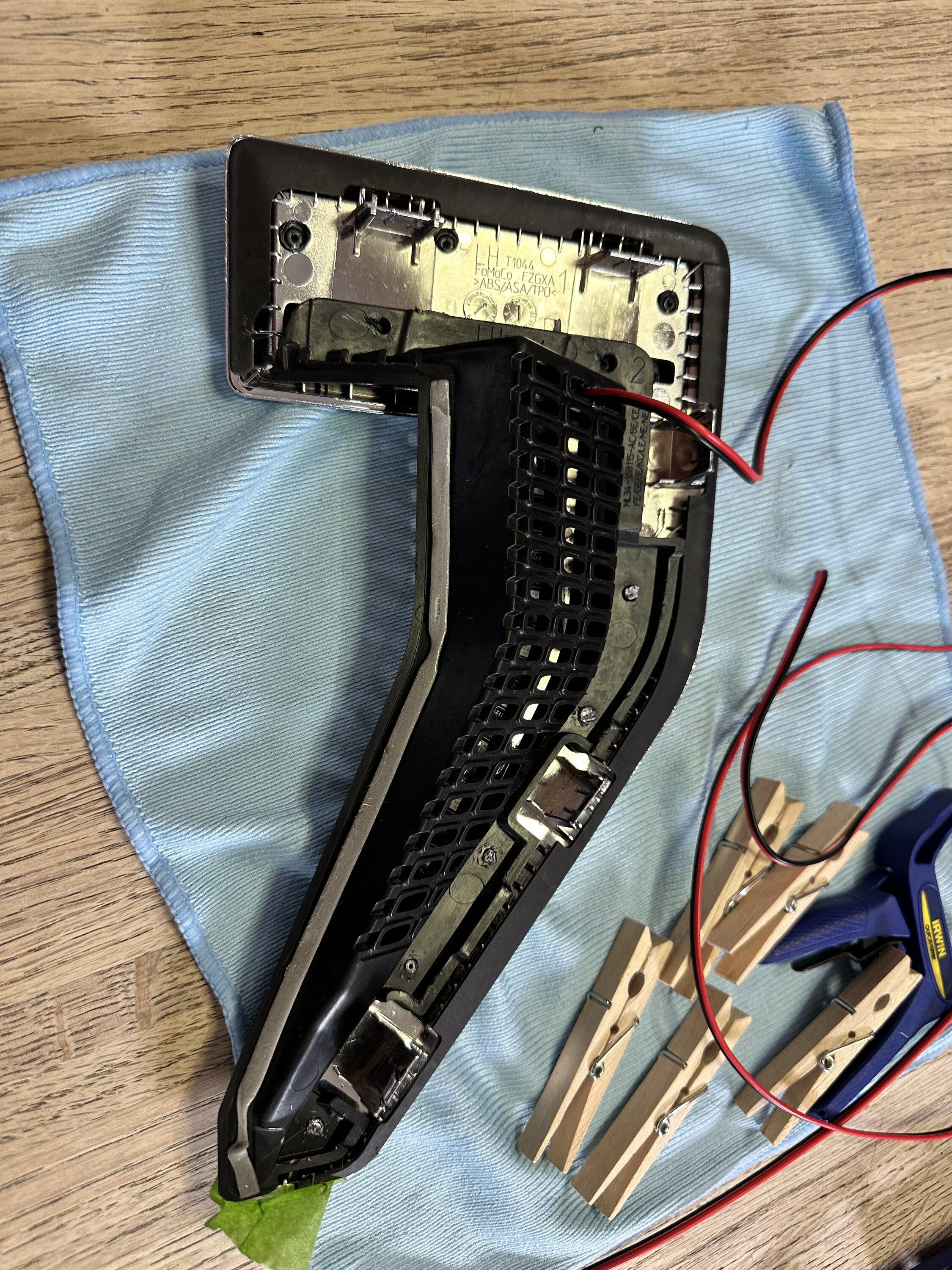 Ford F-150 Wired up my side vent ambient lighting LED (proper wiring colors inside) IMG_3204