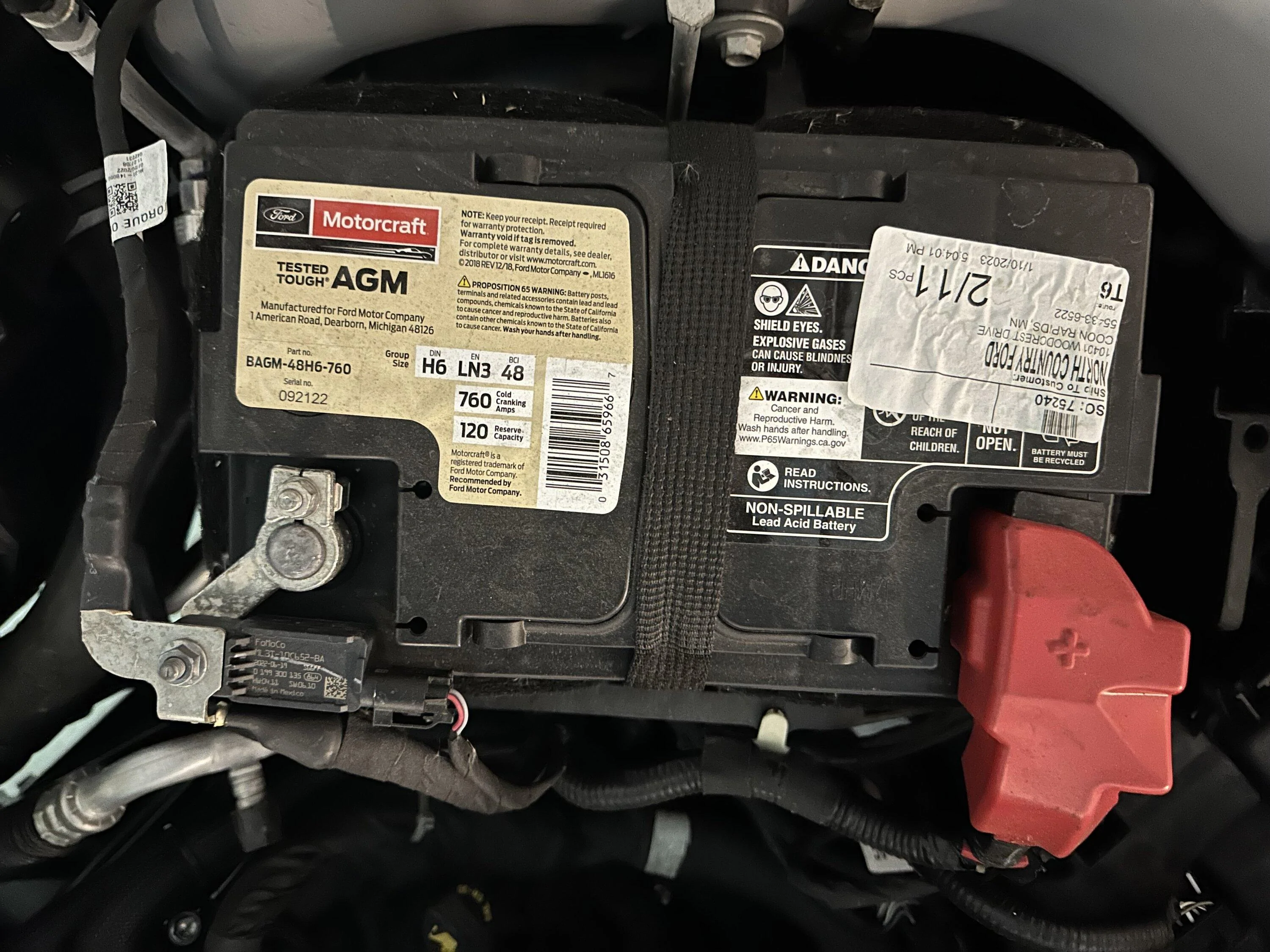 Ford F-150 New battery; H7 or H8? IMG_3254