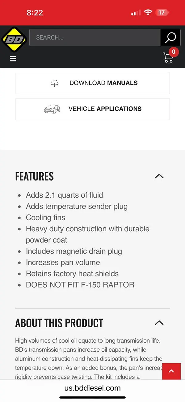 Ford F-150 BD Transmission Pan. Kit or pan alone? IMG_3258