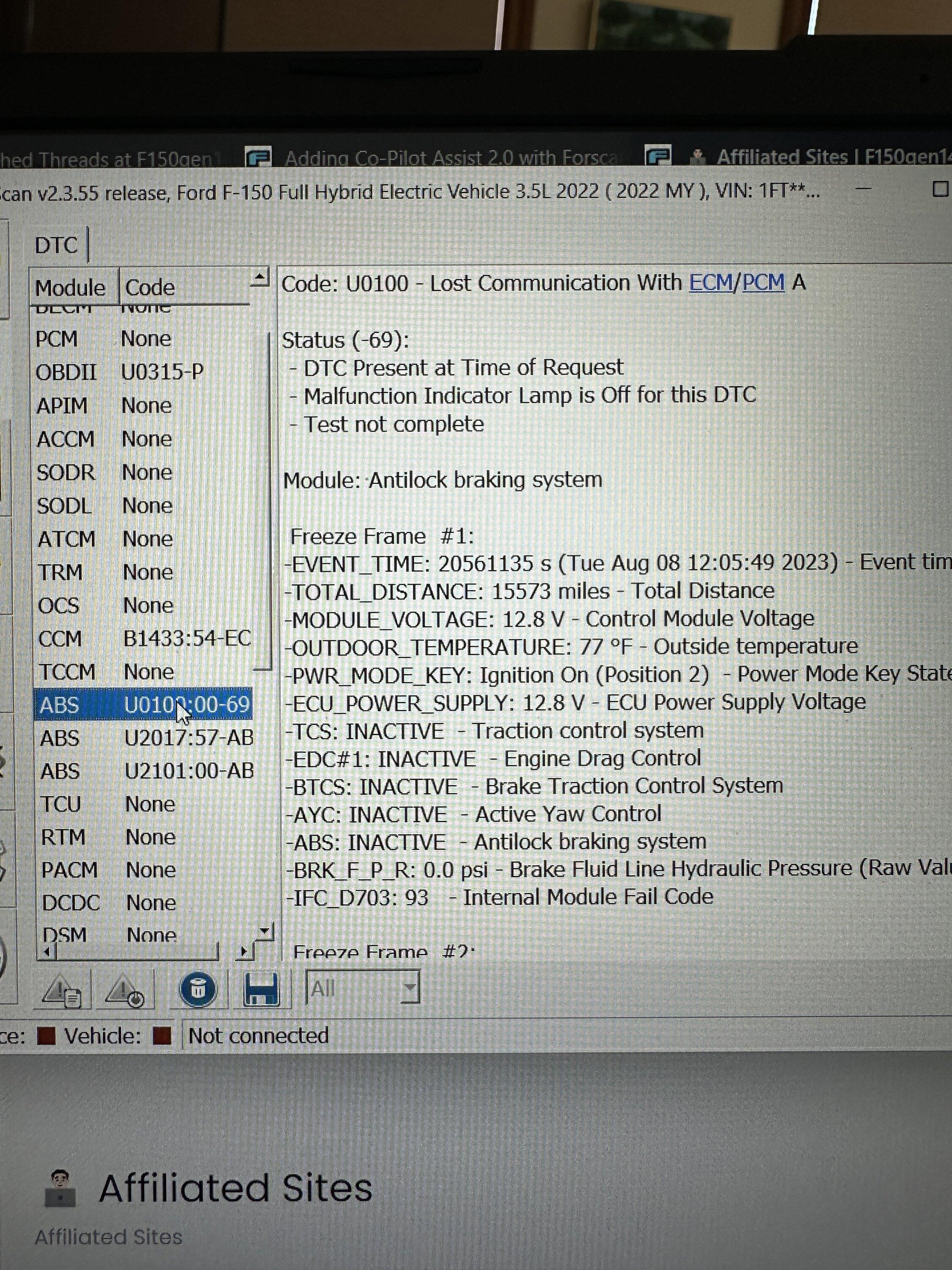 Ford F-150 Adding Co-Pilot Assist 2.0 with Forscan? IMG_3263