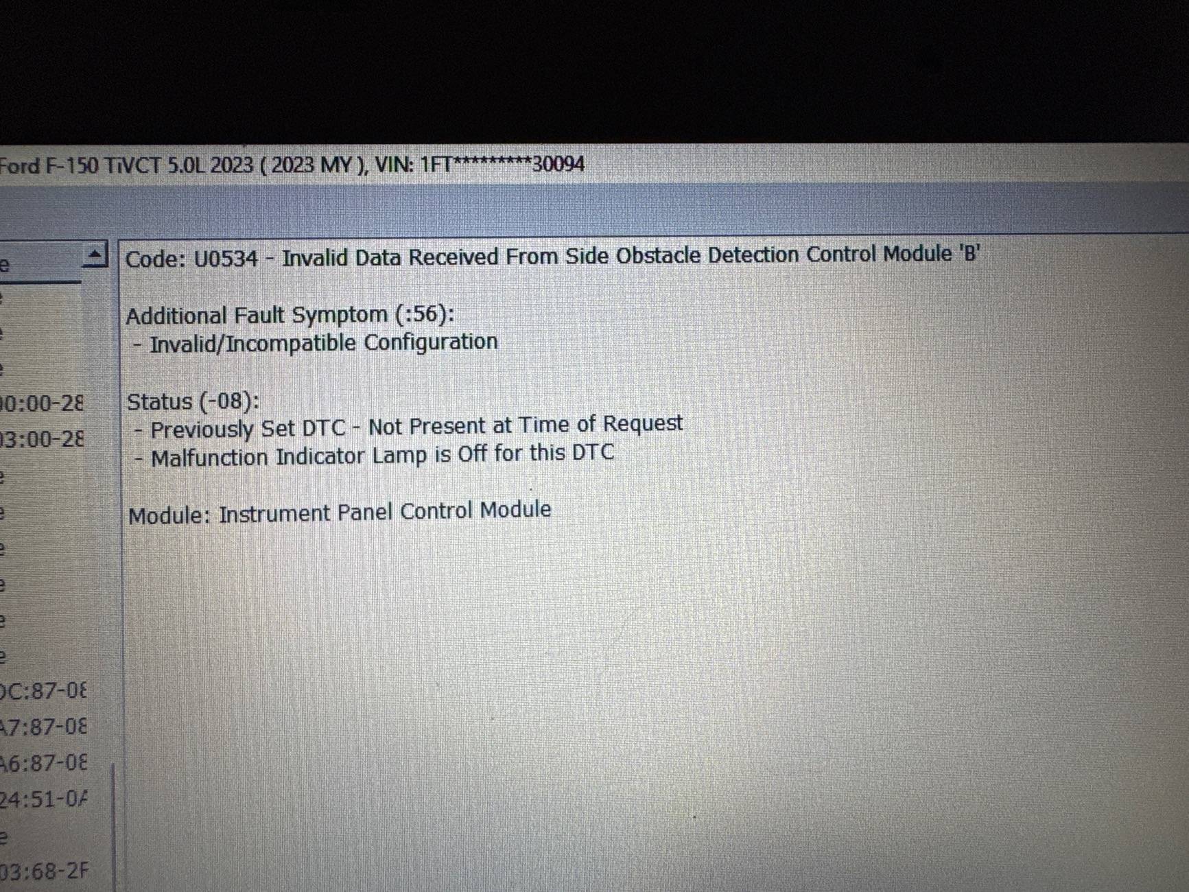 Ford F-150 Blind spot and cross traffic how to reprogram IMG_3294
