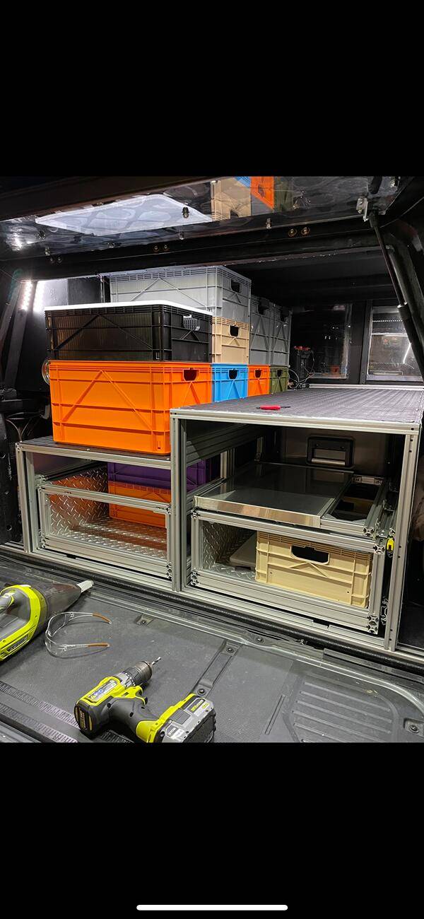 Ford F-150 Just wanted to show off here for a little: 2021 F-150 Lariat 5.5 Build w/ homemade drawer system IMG_3374