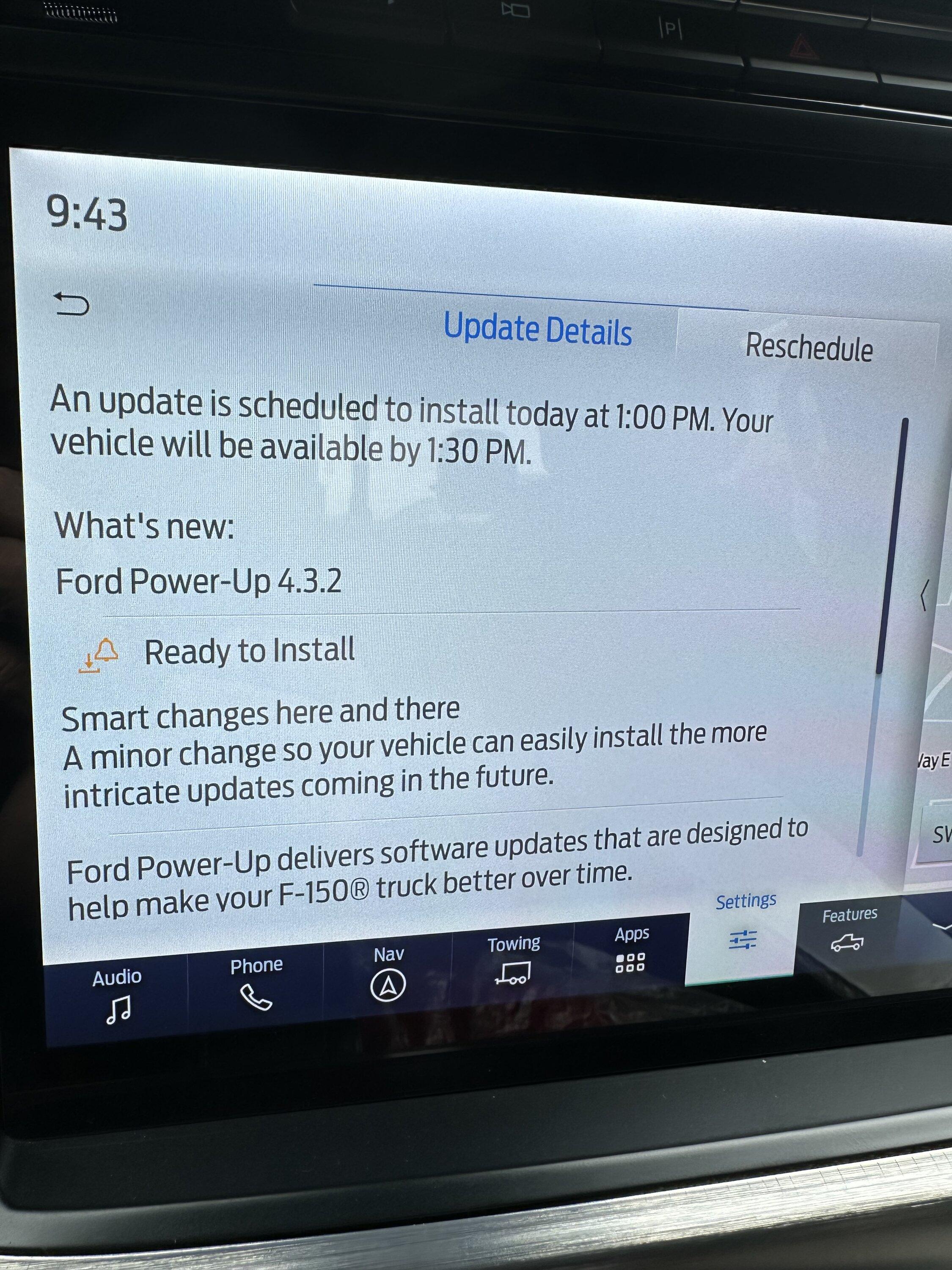 Ford F-150 OTA Update 4.3.2 IMG_3585